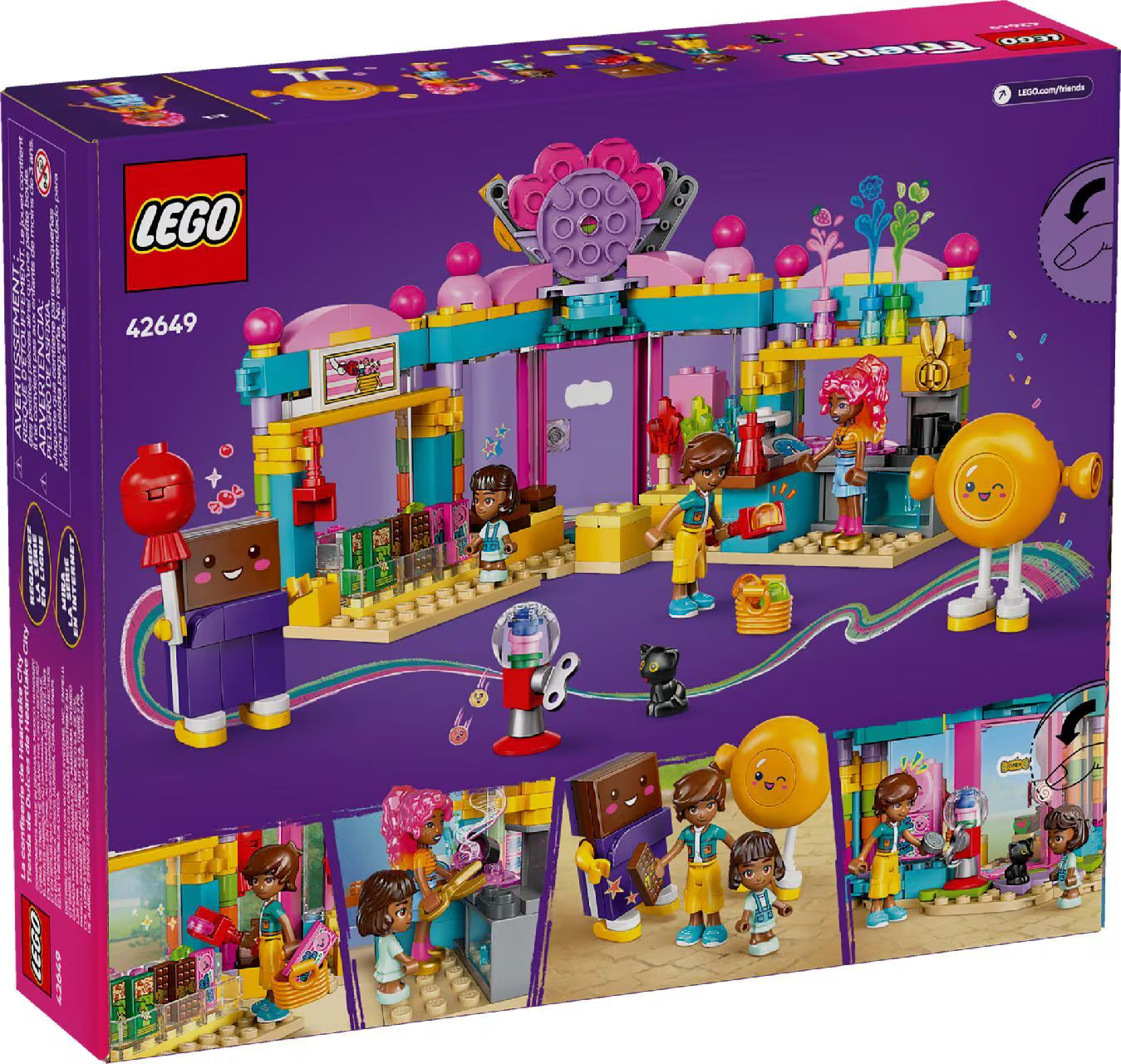 LEGO® Friends Heartlake City Sweet Shop Pretend-Play Set, Role-Play Toy 42649