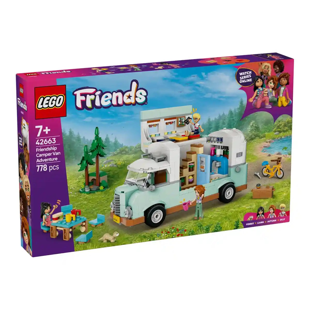 LEGO Friends Friendship Camper Van Adventure Role-Play Building Set 42663