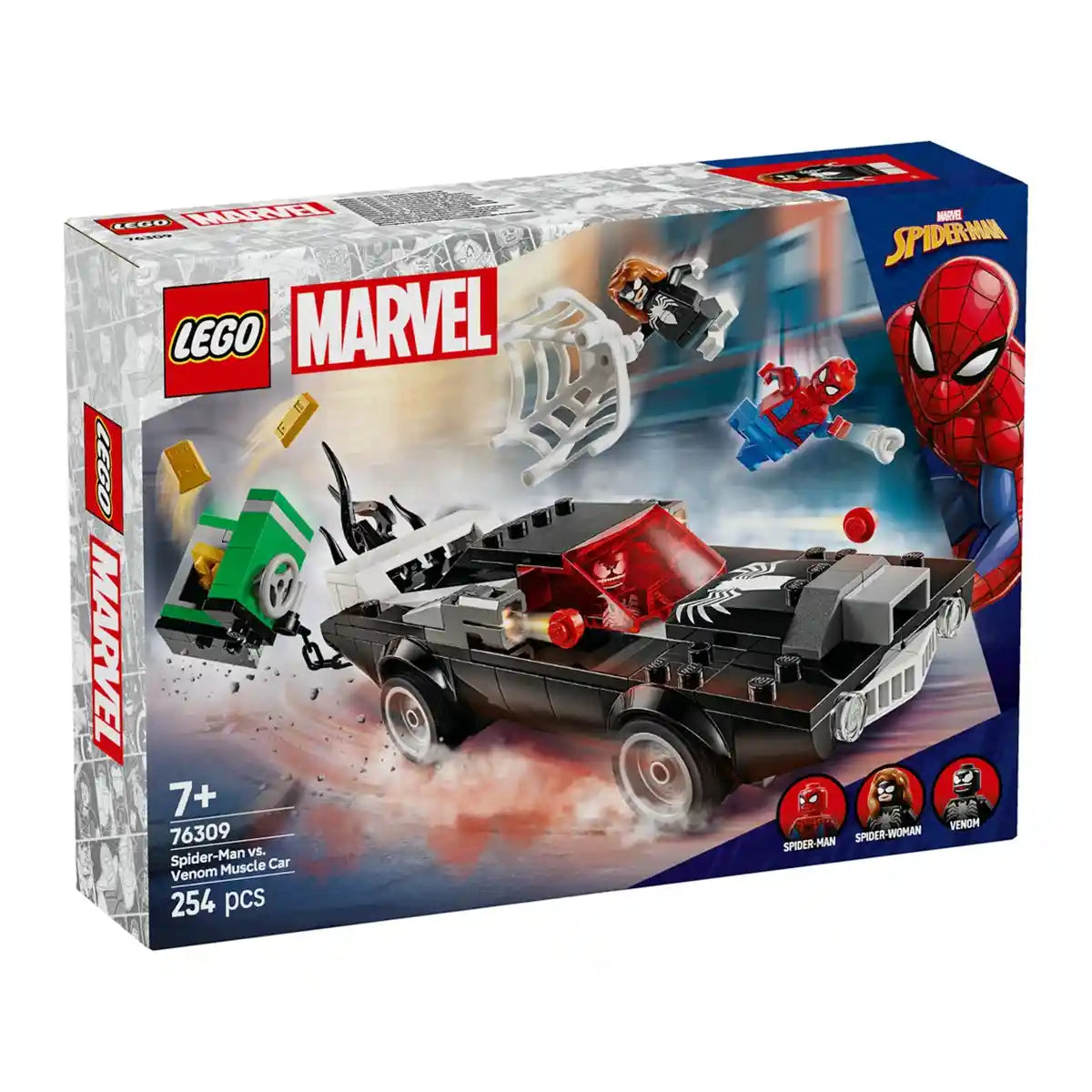 LEGO Marvel Spider-Man vs Venom Muscle Car Buildable Toy Vehicle Set 76309
