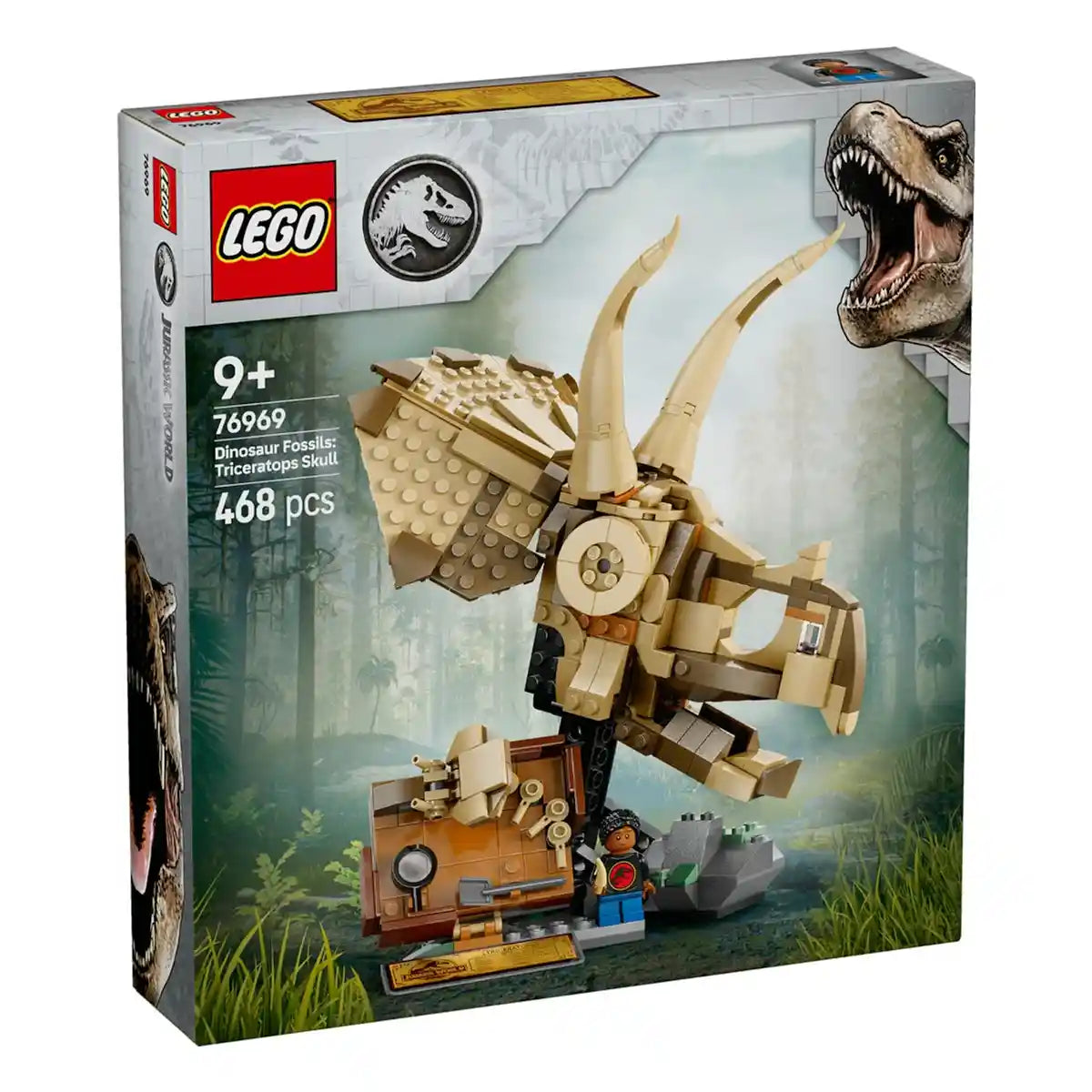 LEGO Jurassic World Dinosaur Fossils: Triceratops Skull Model Set 76969