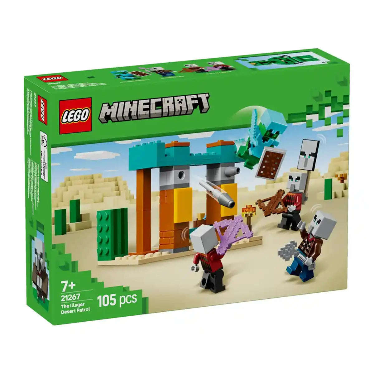 LEGO Minecraft The Illager Desert Patrol Gaming Kit for Kids 21267