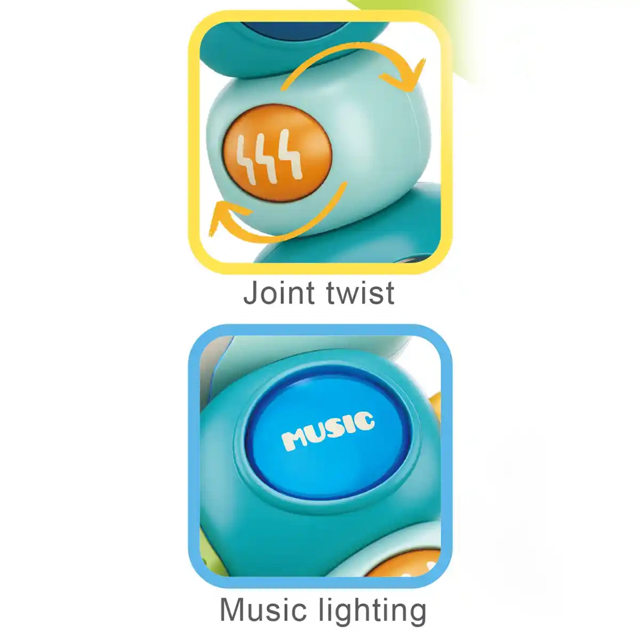 Baby Giraffe Rattle （blue /orange)