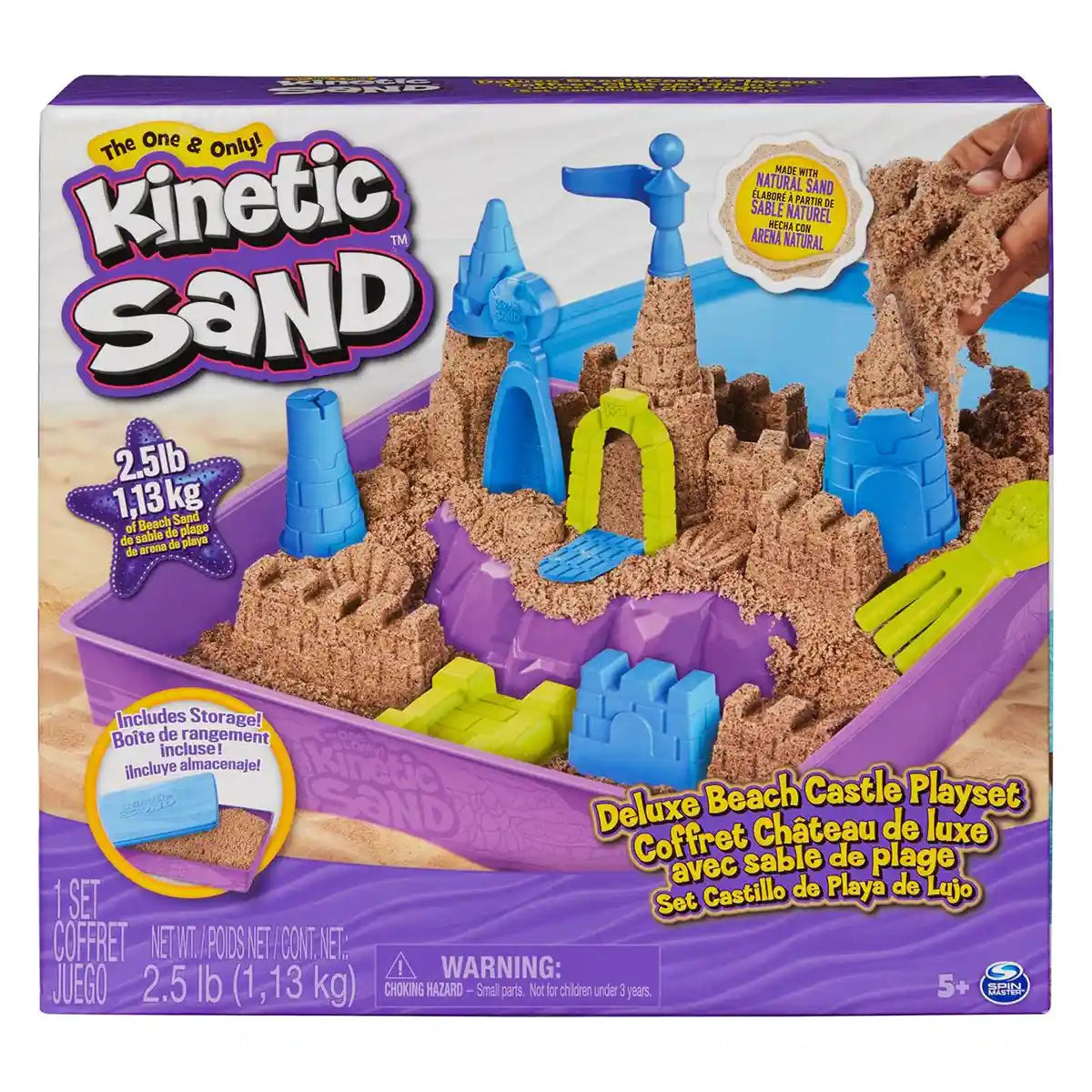 Kinetic Sand Beach Castle Playset Dlx (2.5lb)