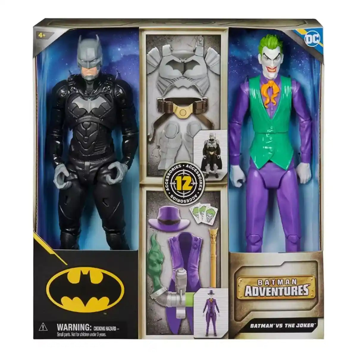 DC Batman Fig 12" Adventures Batman vs The Joker Pack