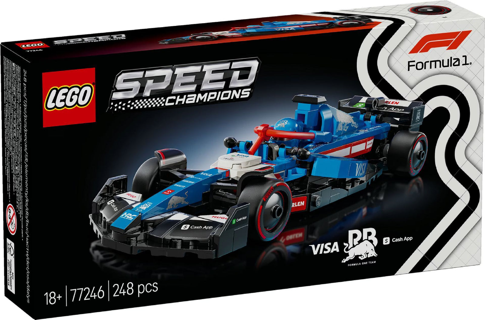 LEGO Speed Champions 77246 Visa Cash App VCARB 01 F1 Race Car