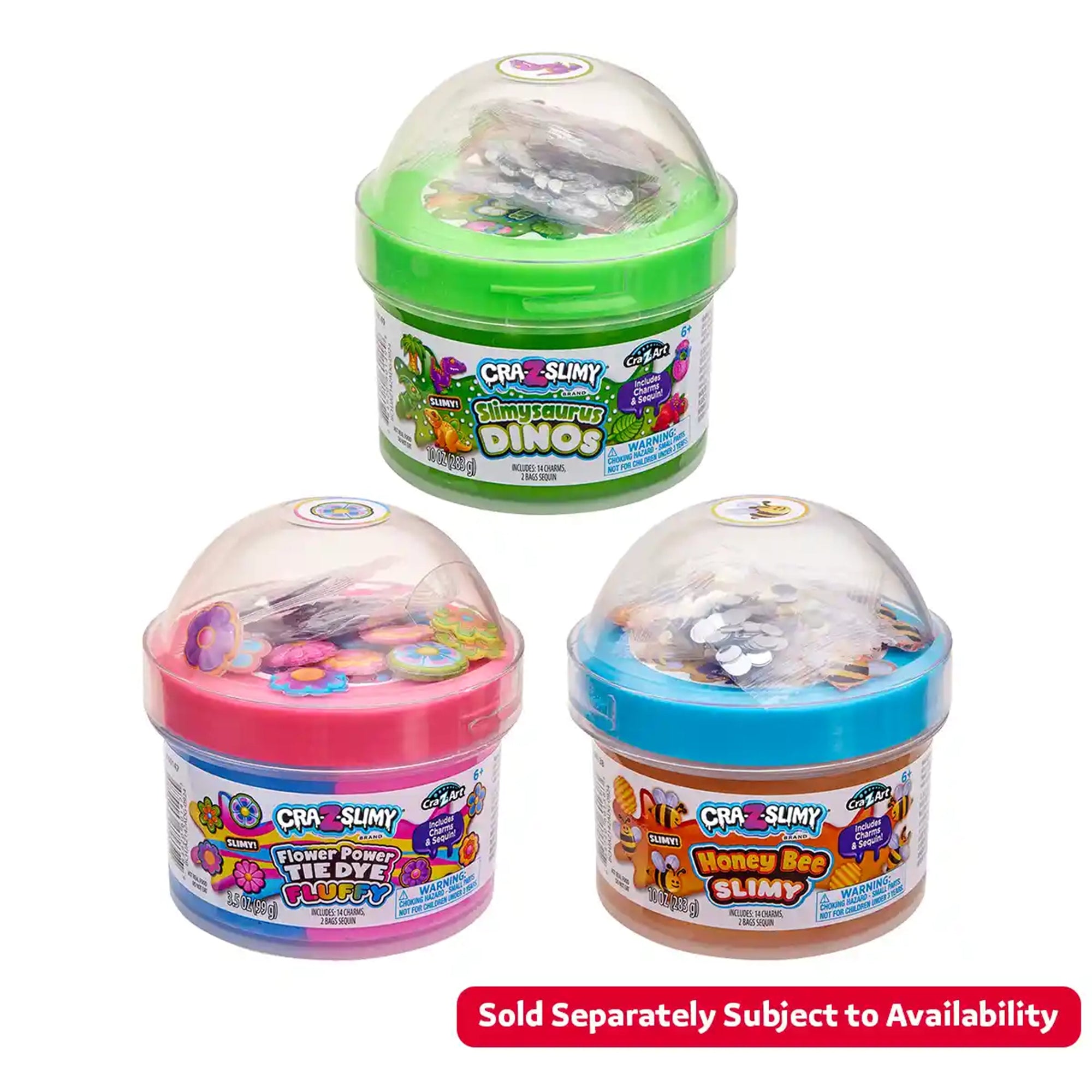 CraZSlimy Fun Dome Topper Jars asstd