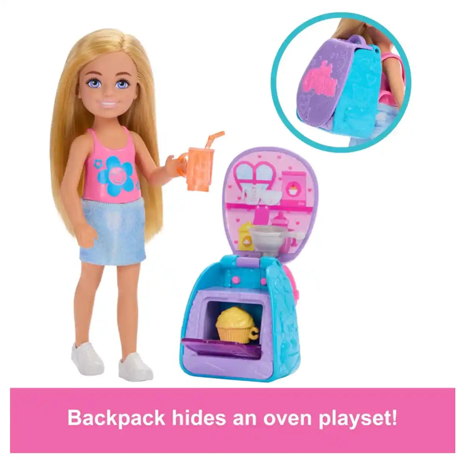 Barbie® Club Chelsea™ Backpack Surprise - Blonde doll