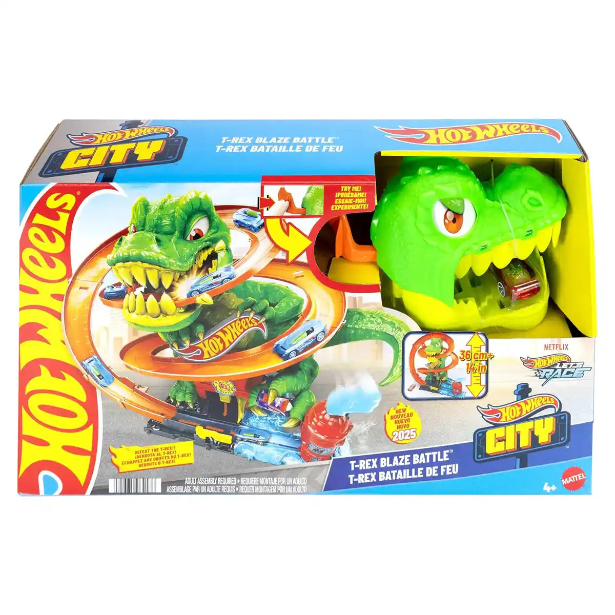 Hot Wheels City Hot Wheels City T-Rex vs Fire Station