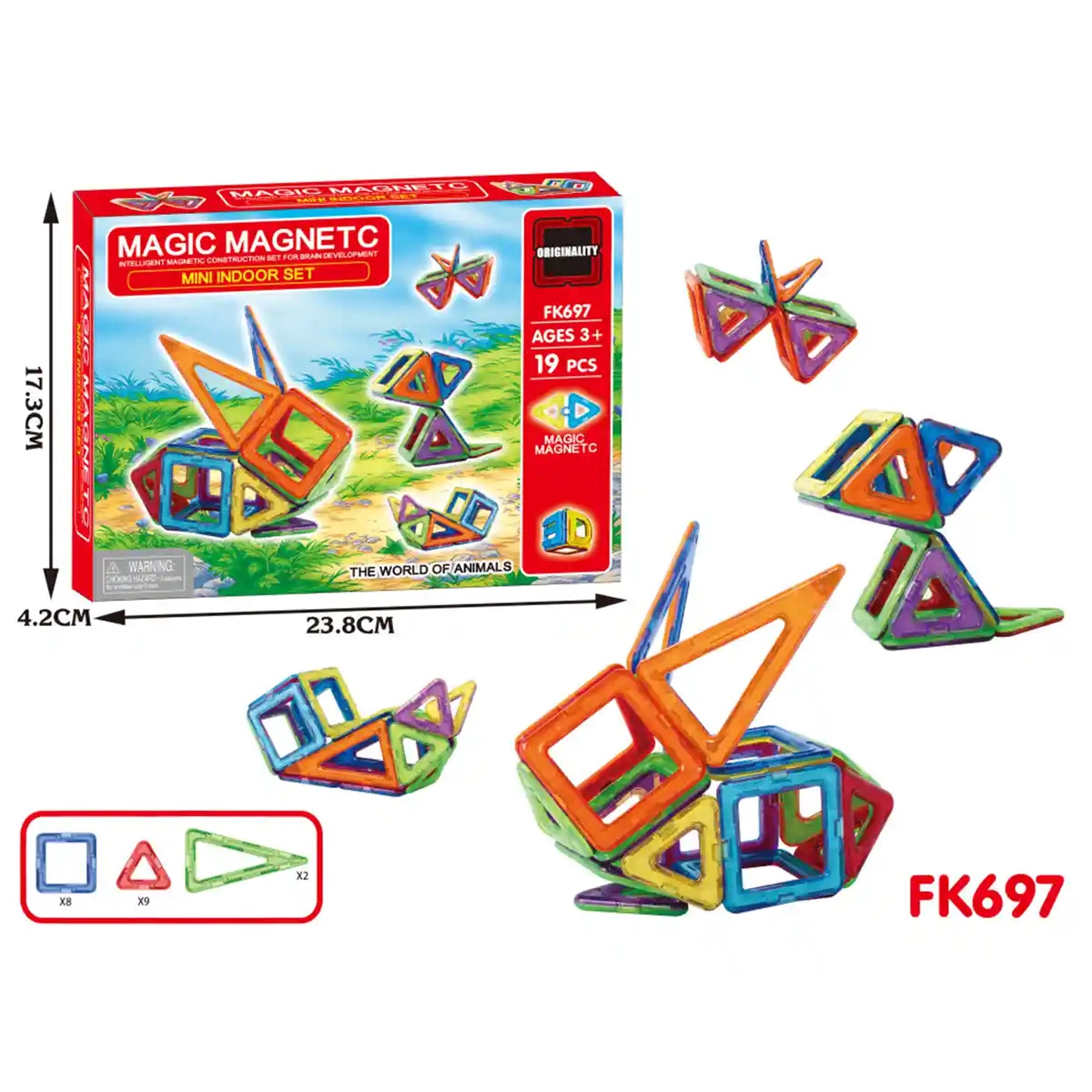MAGNETIC BLOCKS 19PCS