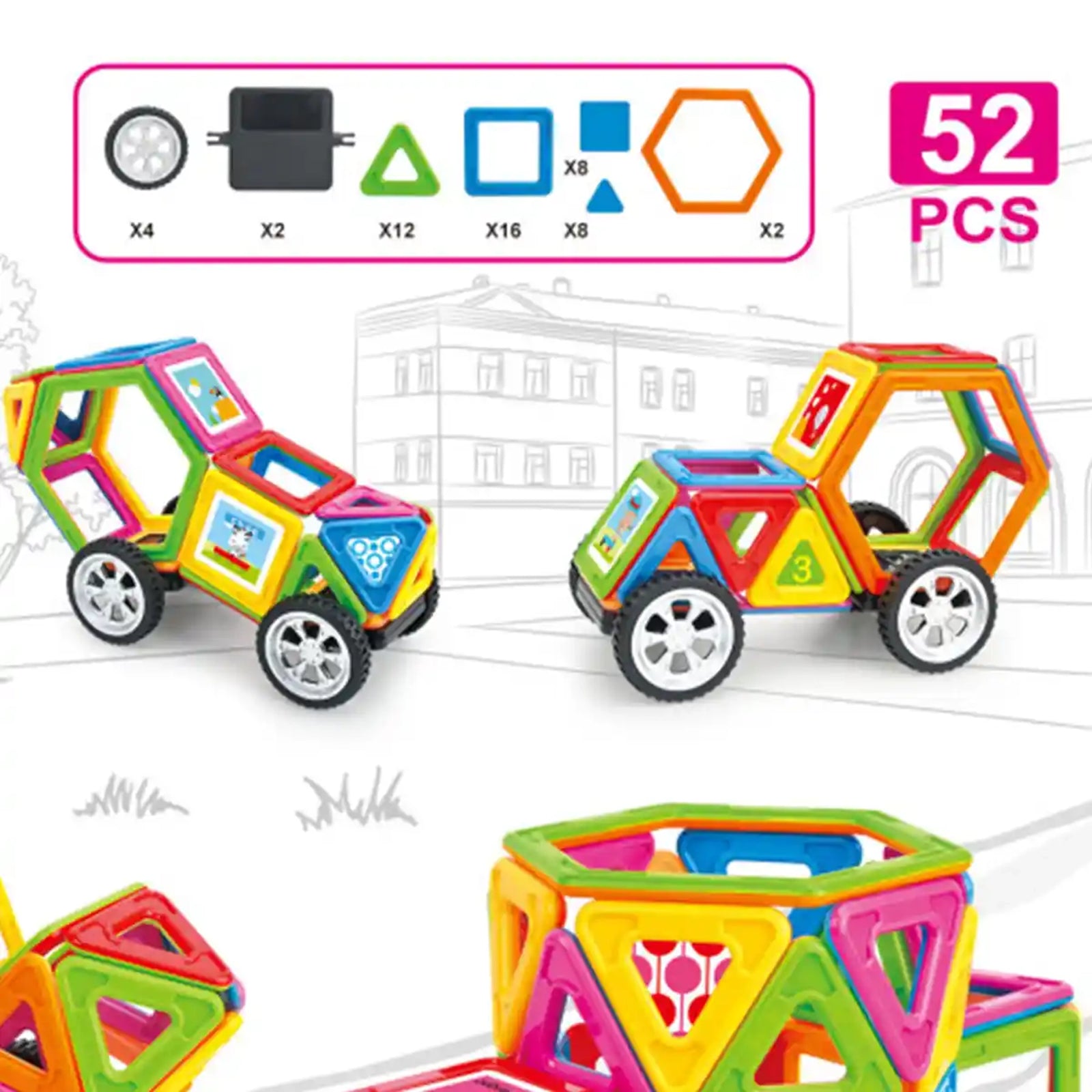 MAGNETIC BLOCKS 52PCS