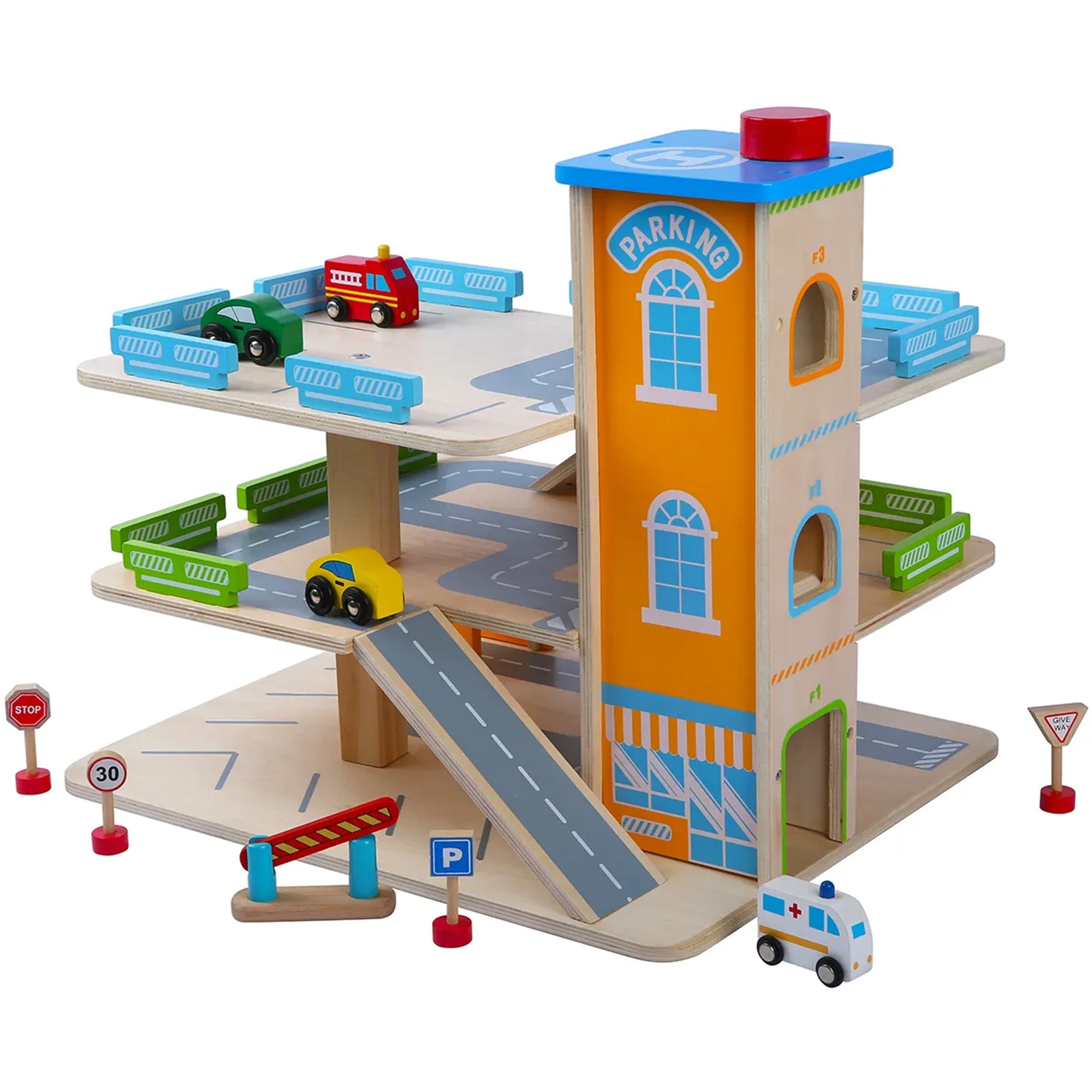 Edufun Wooden  3 Storey Garage (no helicopter) 3yrs+
