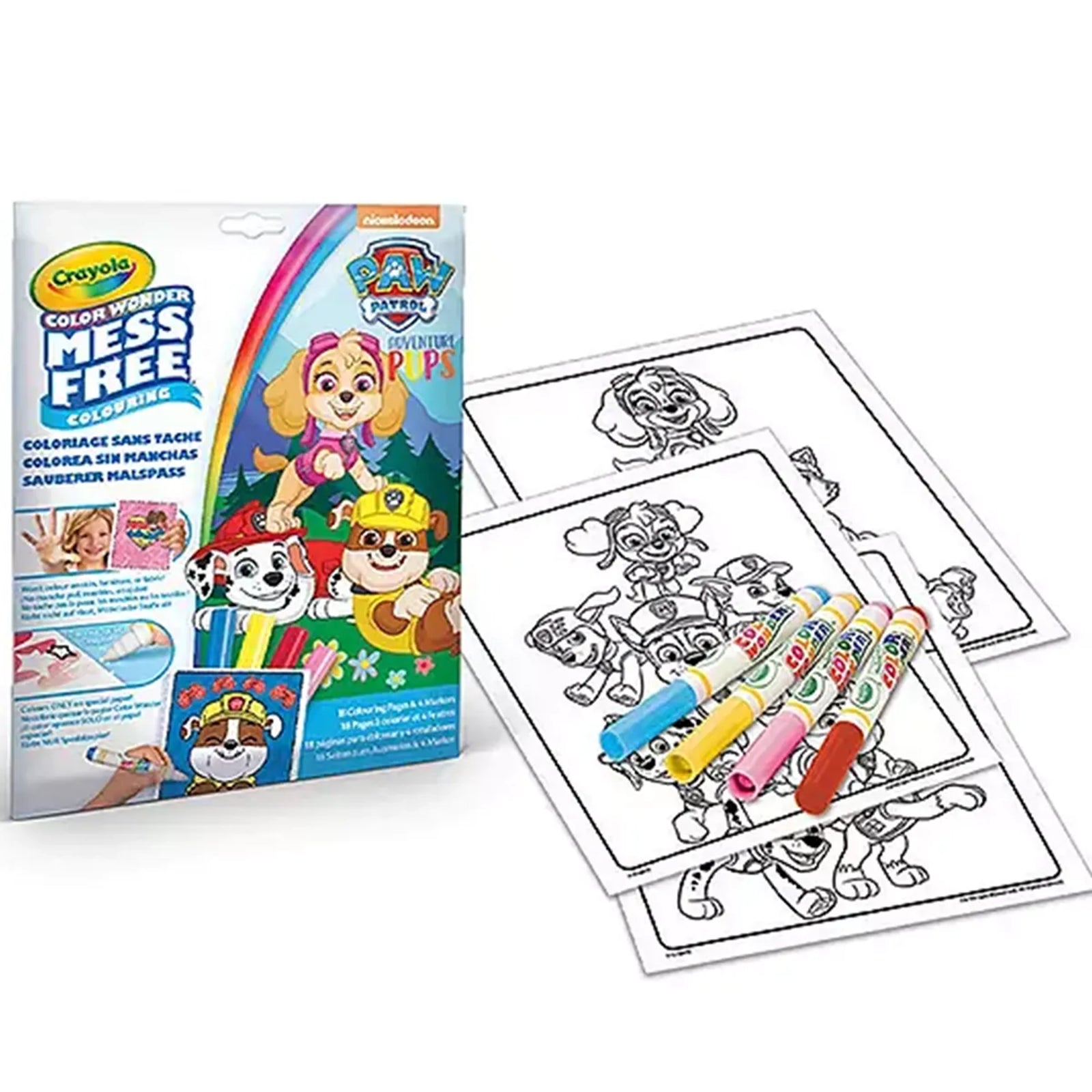 Color Wonder Set Paw Patrol, foldelope, 4 mini BL markers
