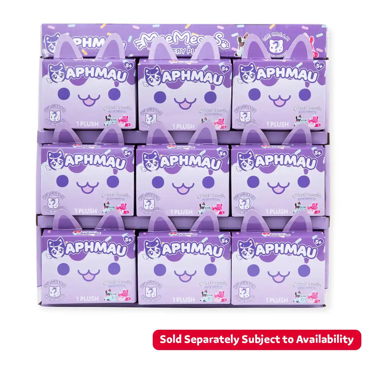 Aphmau Mystery MeeMeow Plush Ice Cream  6inch