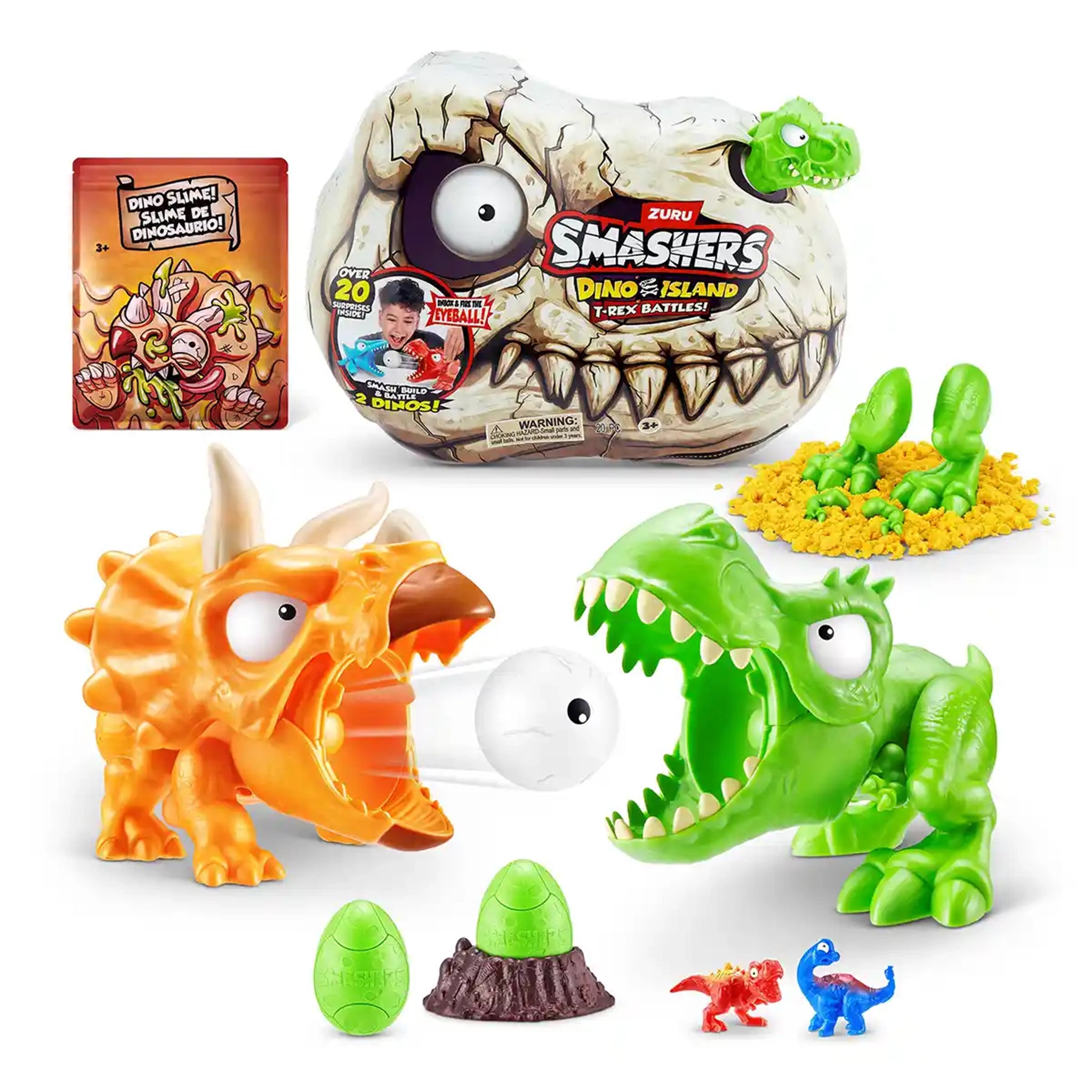 Smashers Dino Island T-Rex Battle Playset (Medium) (S1)