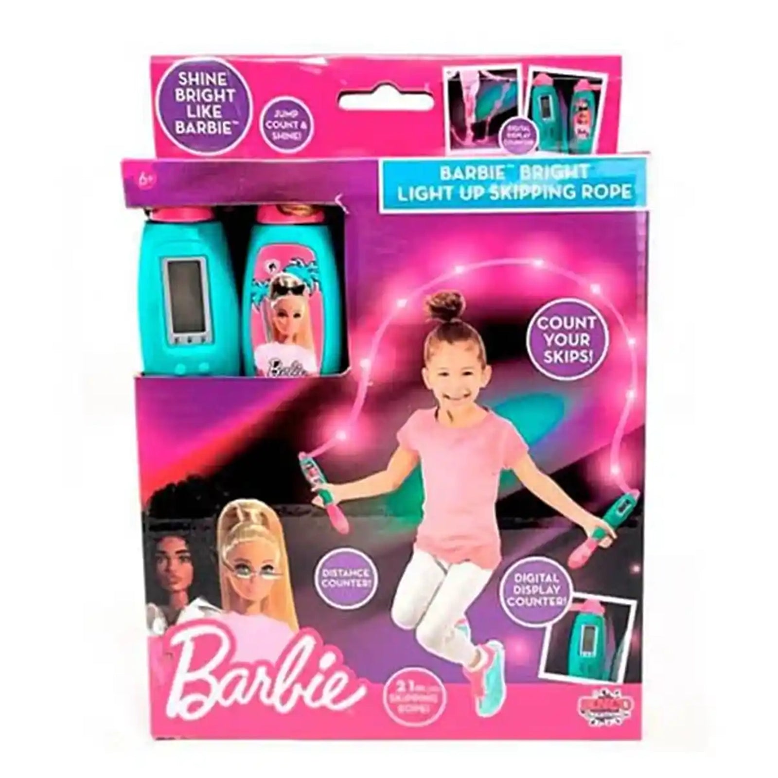 BARBIE BRIGHT LIGHT UP SKIPPING ROPE