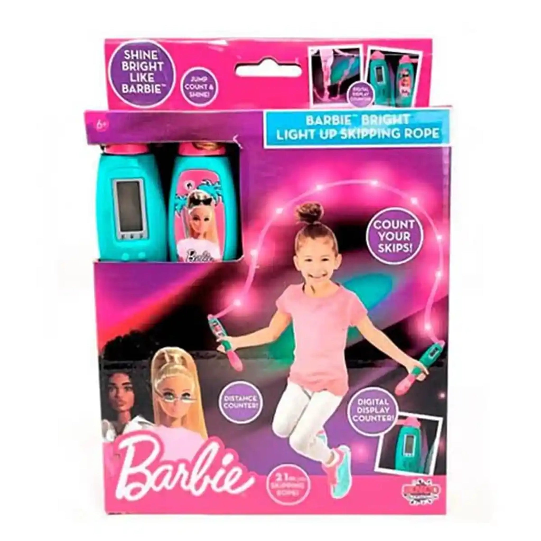 BARBIE BRIGHT LIGHT UP SKIPPING ROPE