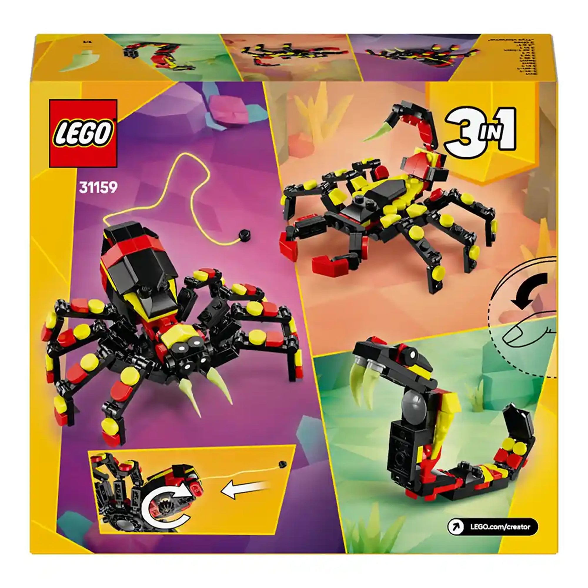 LEGO-Creator31159 Wild Animals: Surprising Spi.. V29