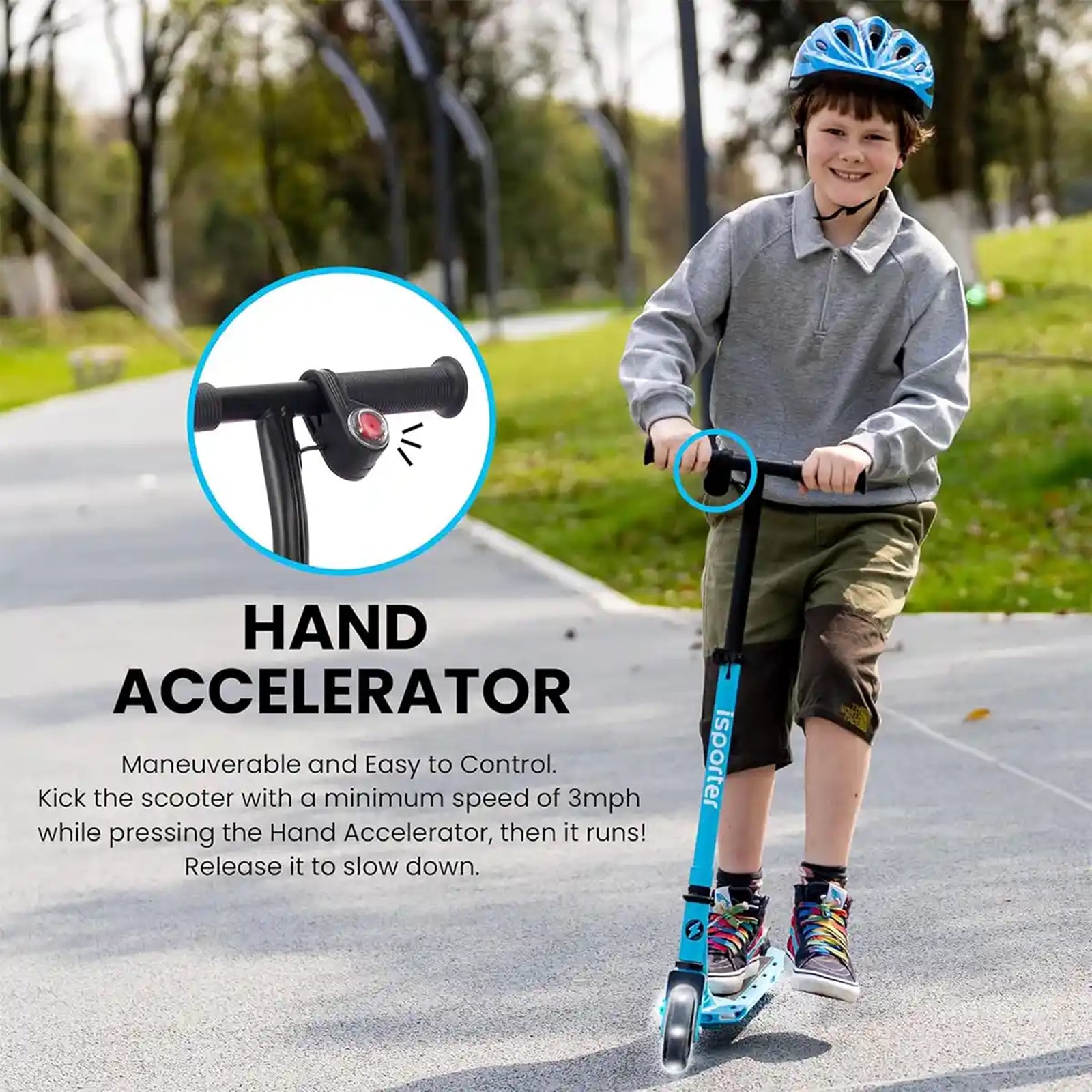 iSporter Kid Electric Scooter 
G2L-BLUE