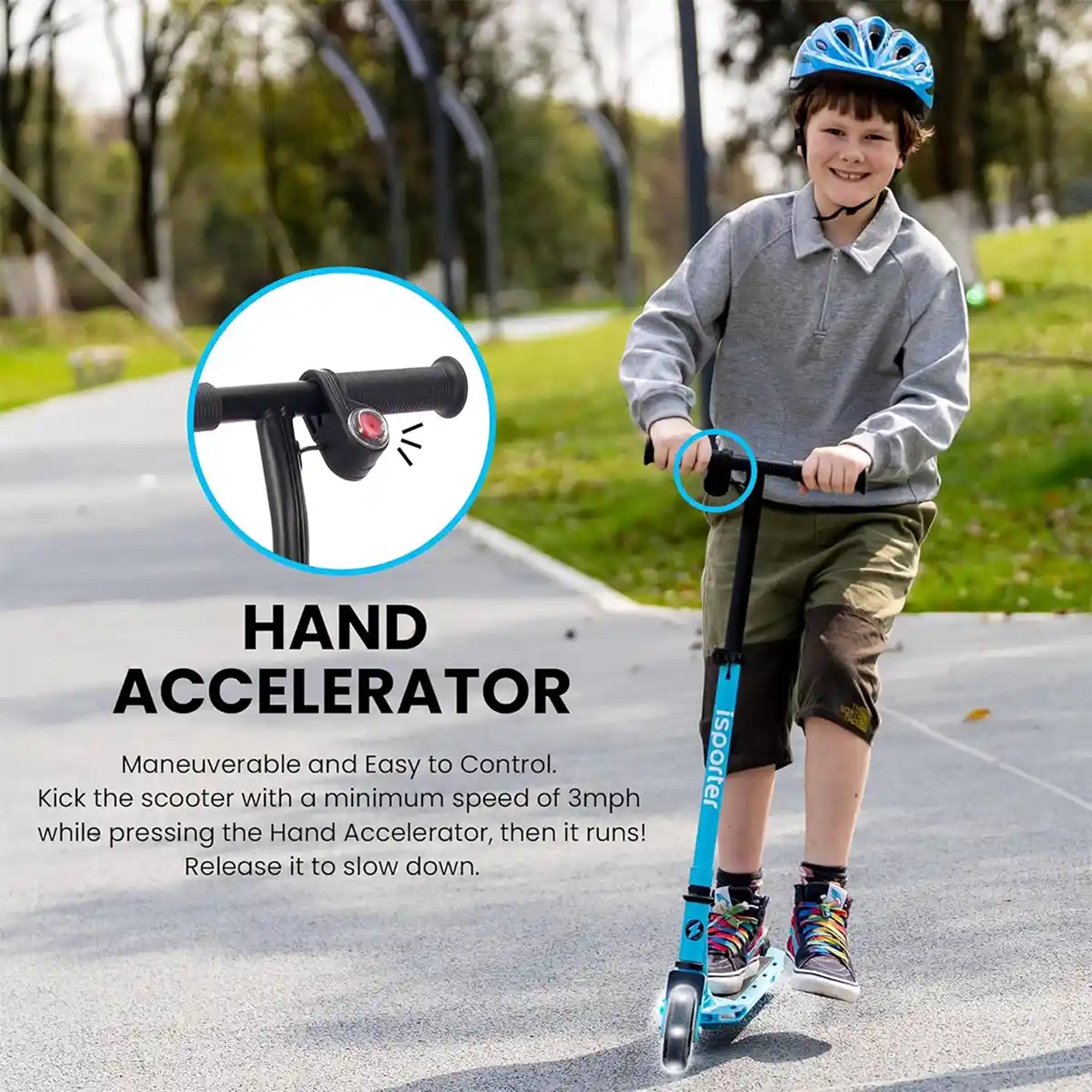 iSporter Kid Electric Scooter 
G2L-BLUE