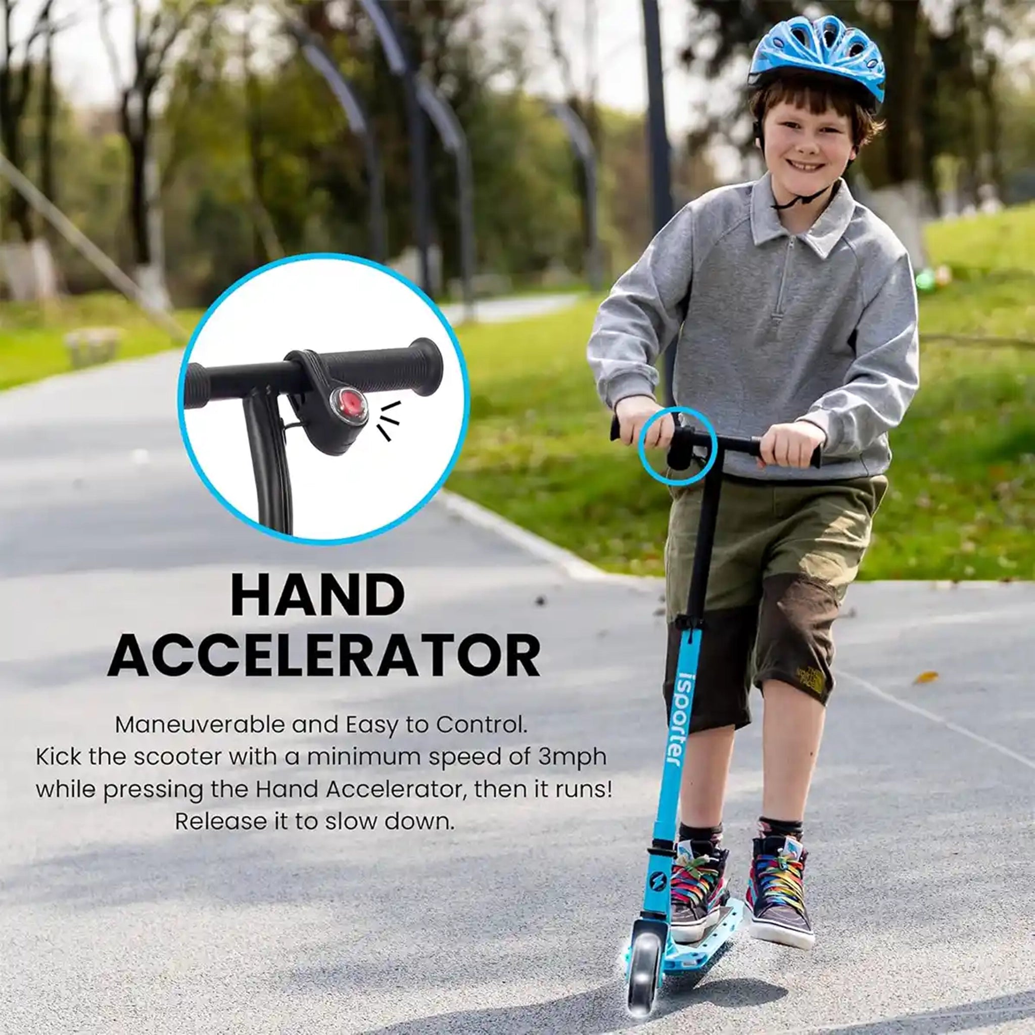 iSporter Kid Electric Scooter 
G2L-BLUE