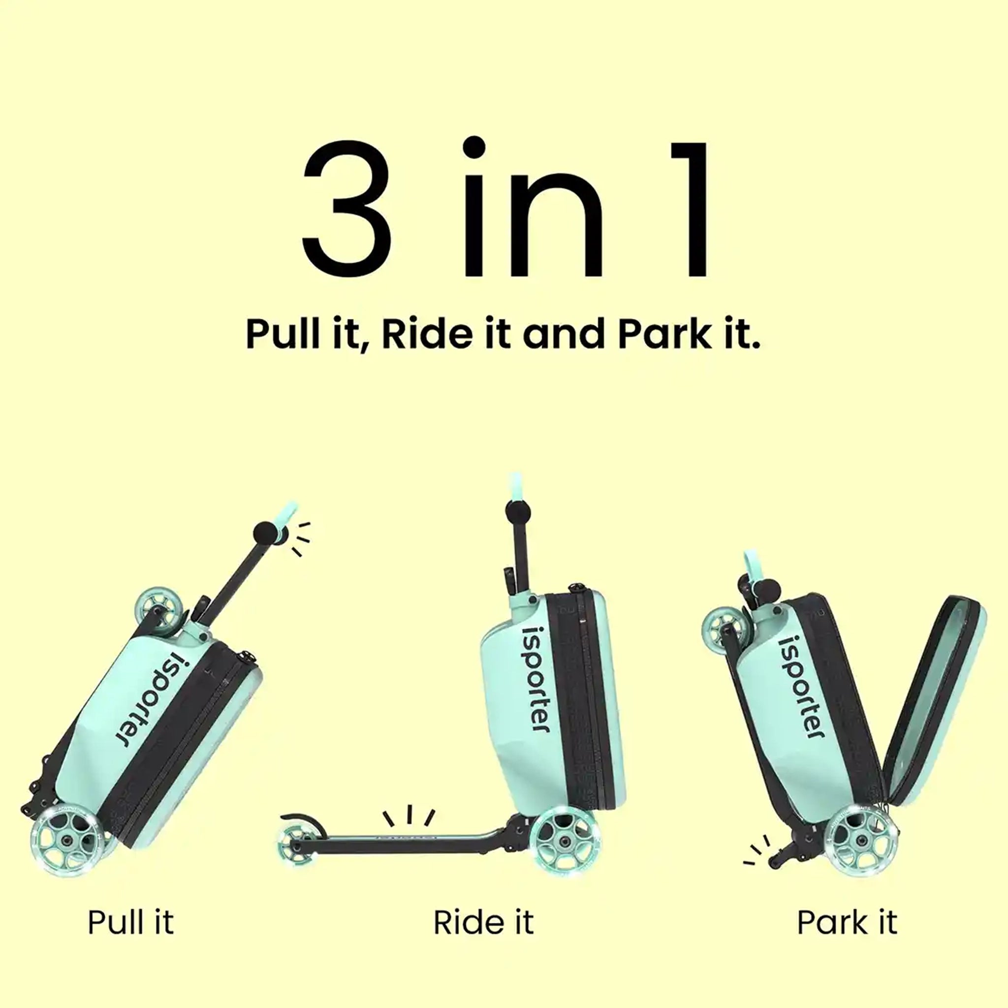 iSporter Luggage Scooter K3-Mint