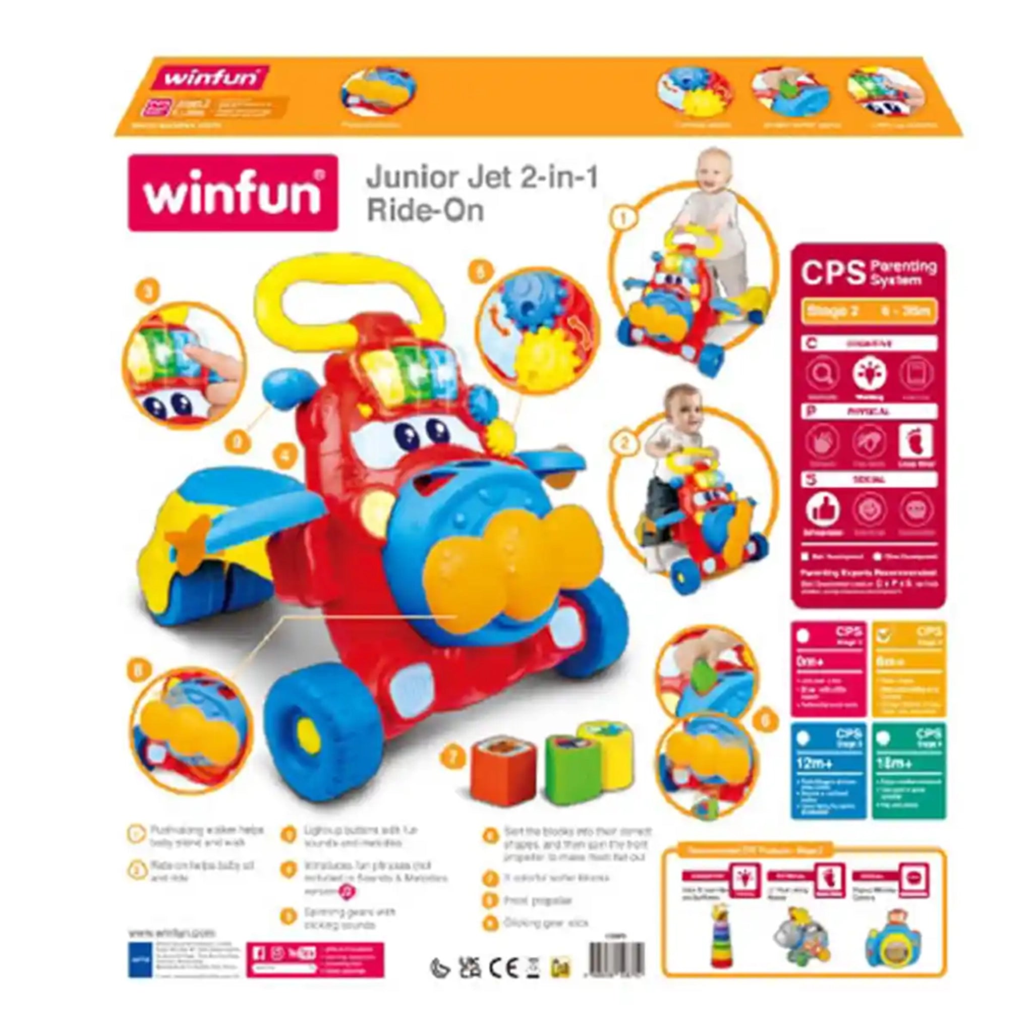 WINFUN JUNIOR JET 2-IN-1 RIDE-ON