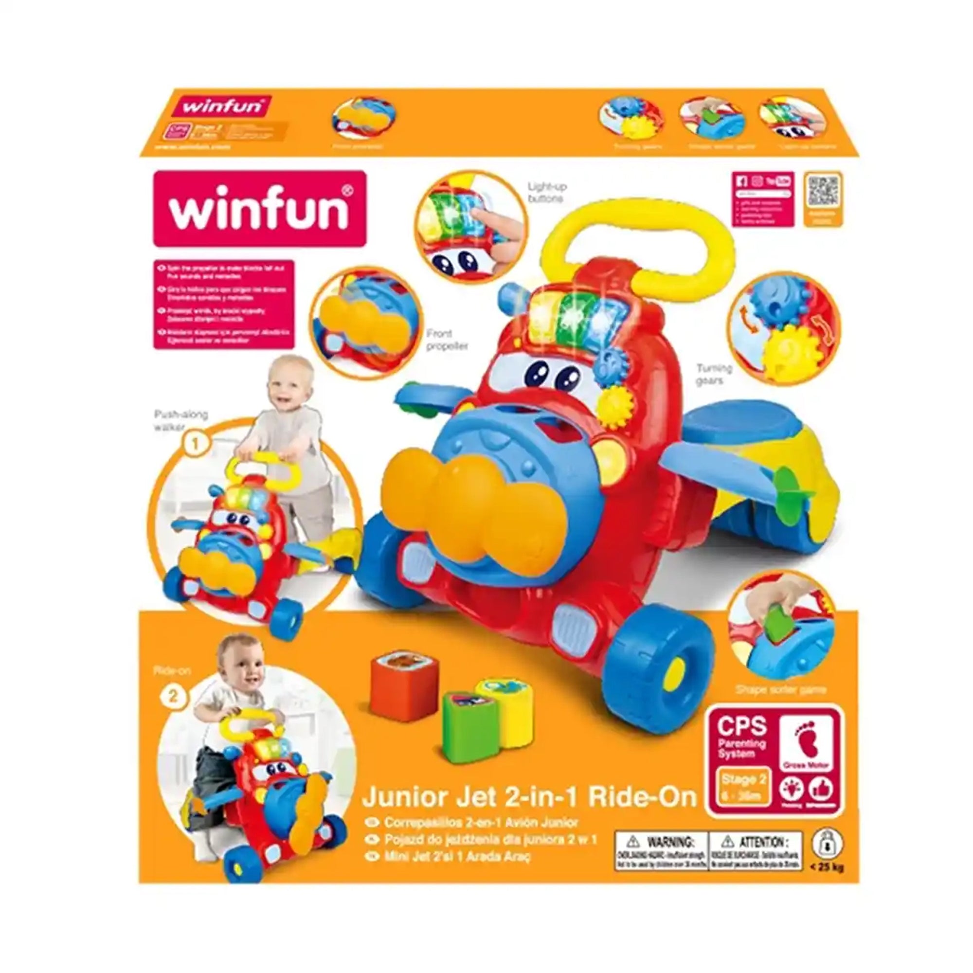 WINFUN JUNIOR JET 2-IN-1 RIDE-ON