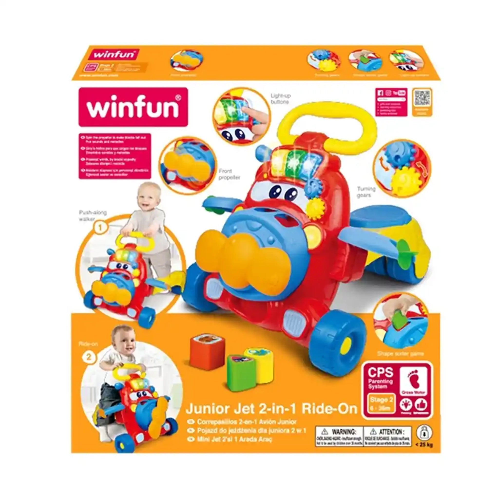 WINFUN JUNIOR JET 2-IN-1 RIDE-ON