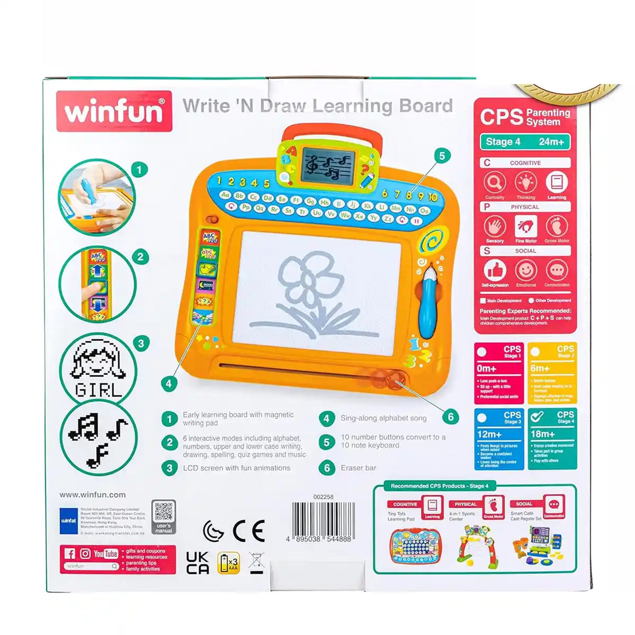 WINFUN WRITE N DRAW LEARNING BOARD