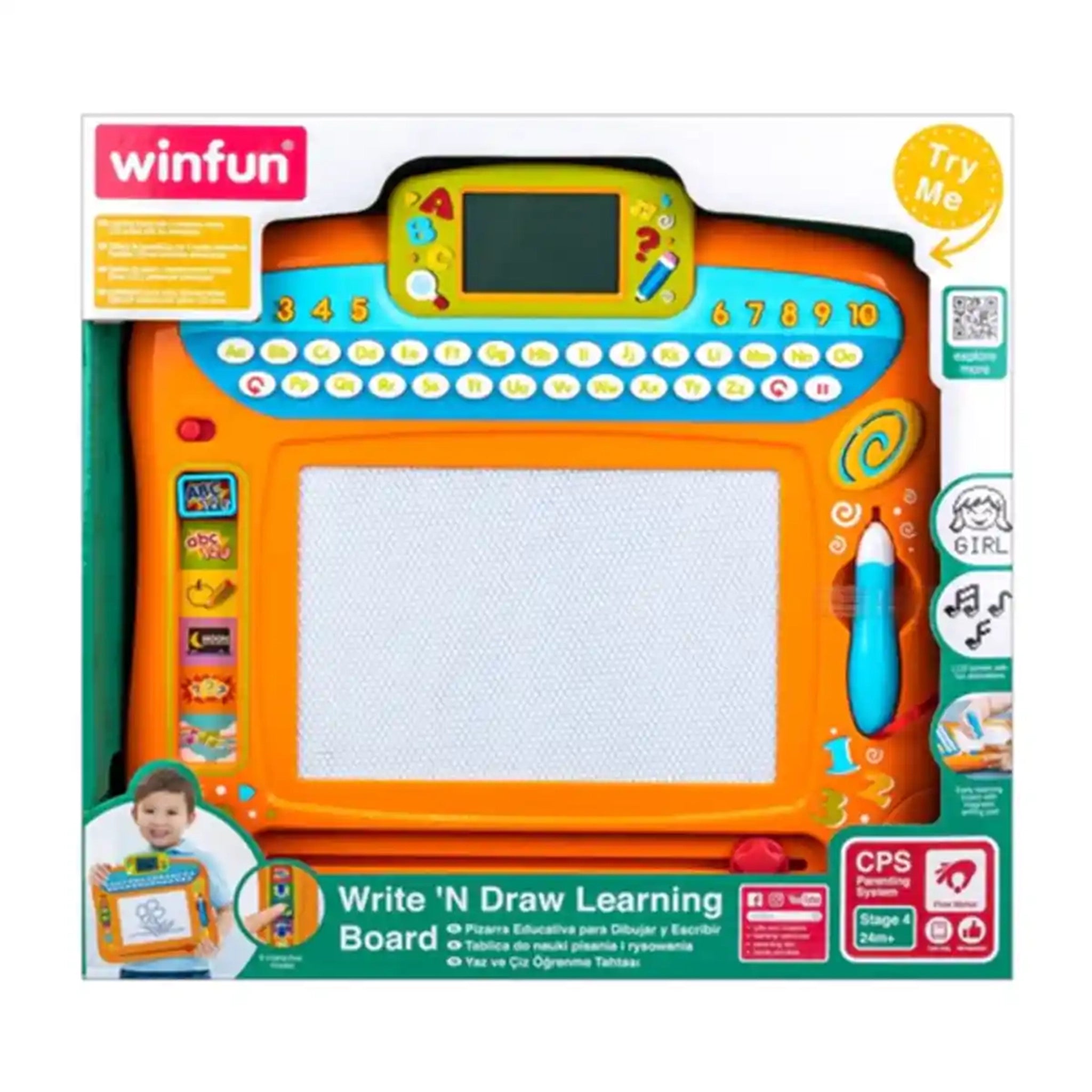 WINFUN WRITE N DRAW LEARNING BOARD