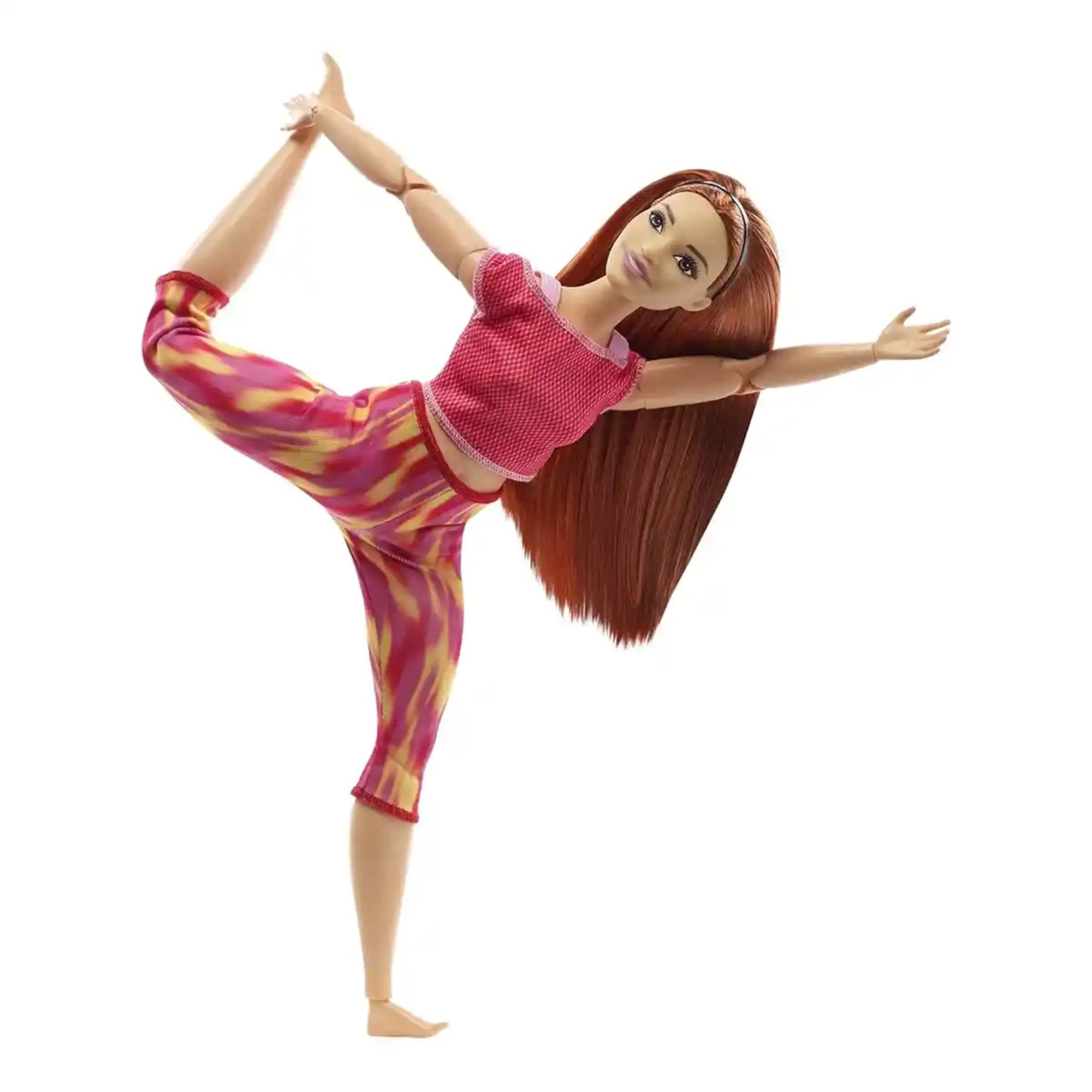 Barbie Made to Move Doll Orange Dye Pants