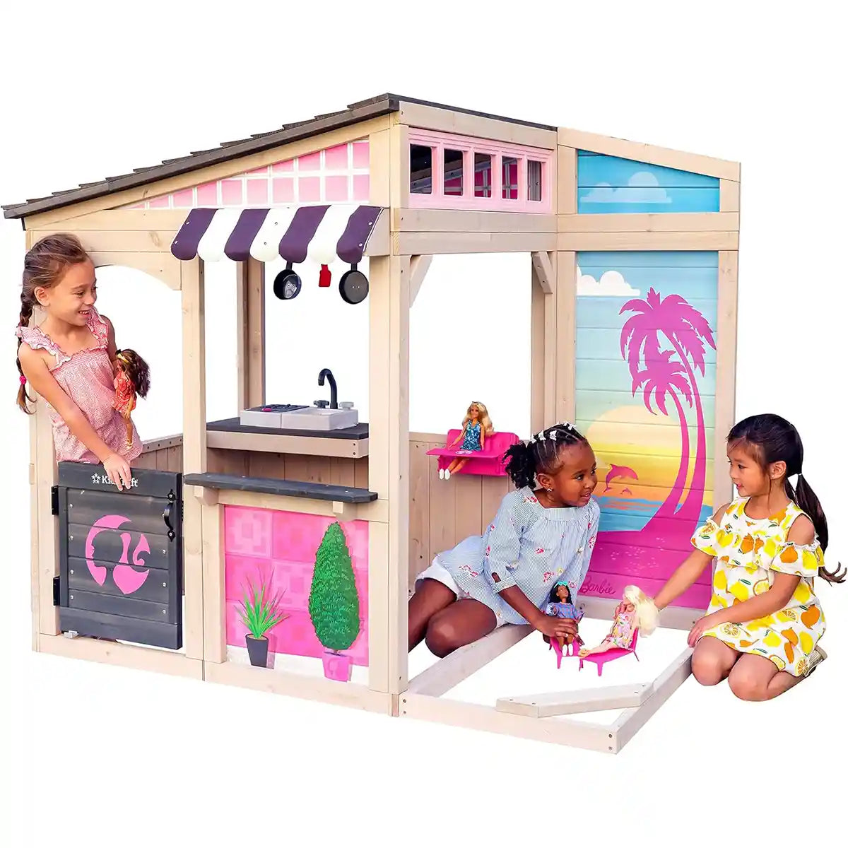 KidKraft Barbie Seaside Wooden Playhouse