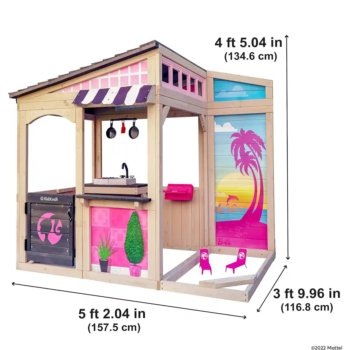 KidKraft Barbie Seaside Wooden Playhouse