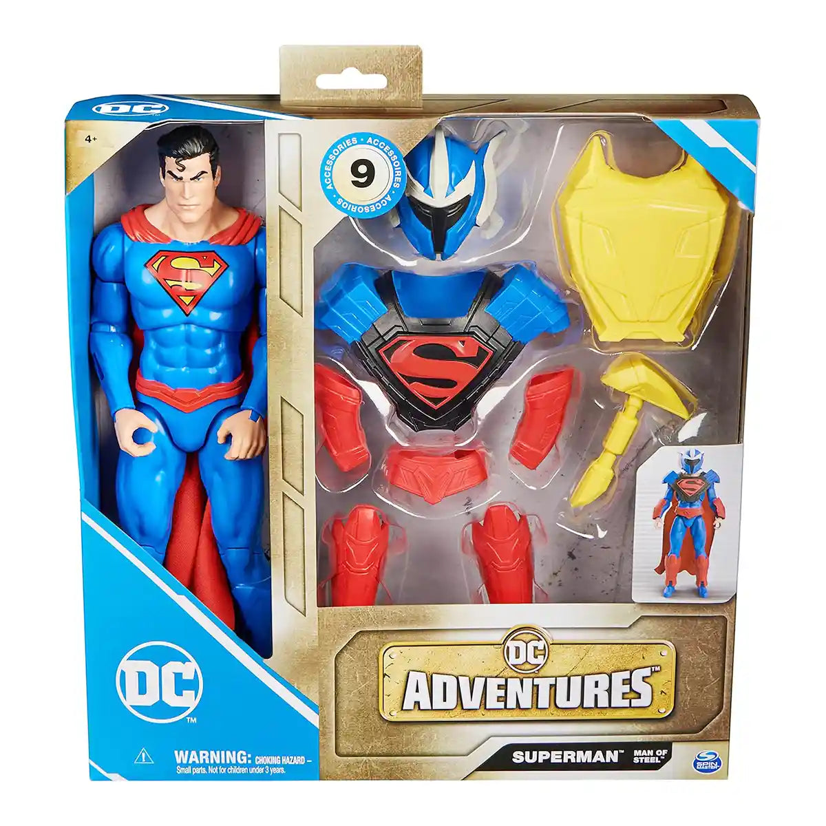 DC Universe Fig 12" Adventures Superman Man of Steel