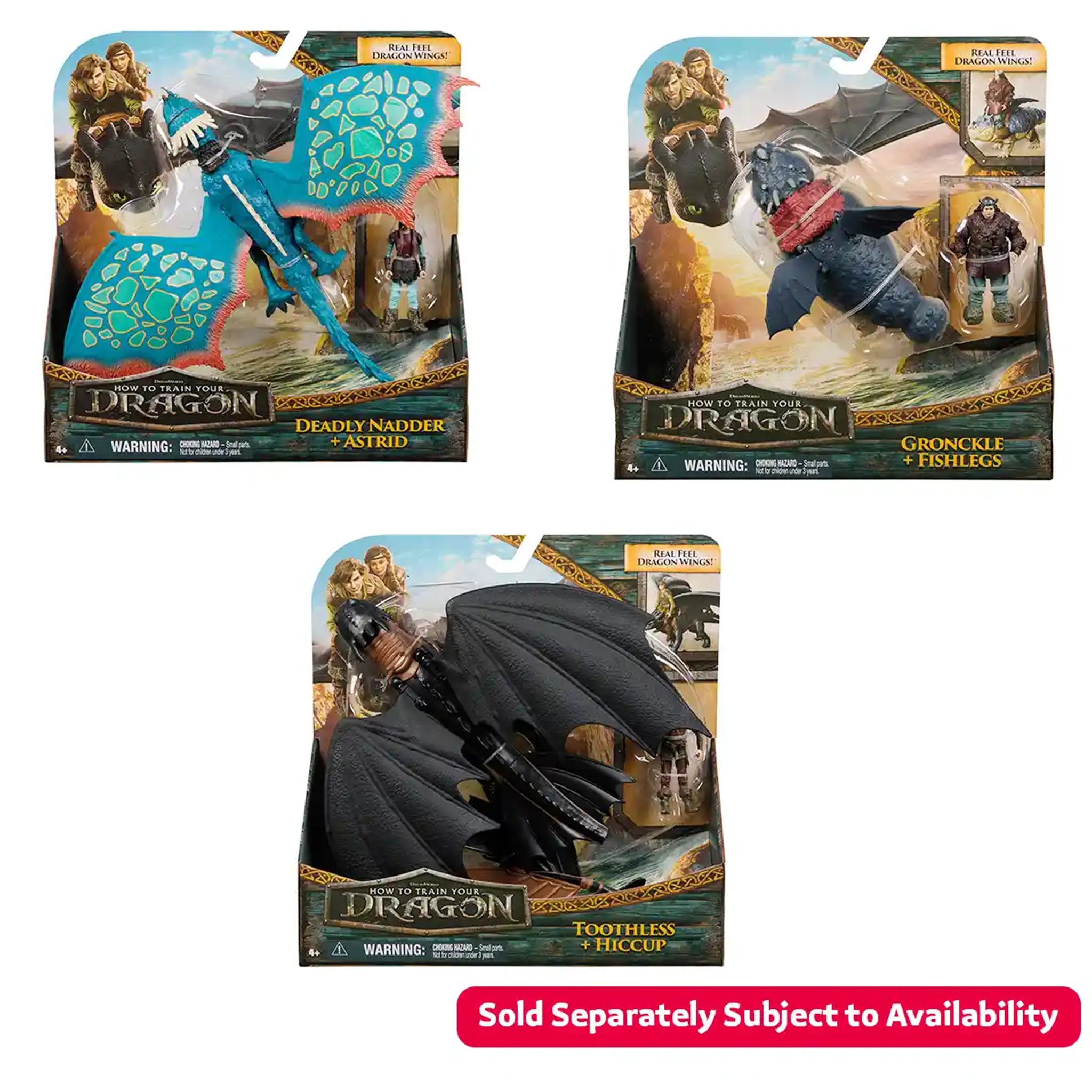 HTTY Dragon Movie Viking & Dragon Asst.