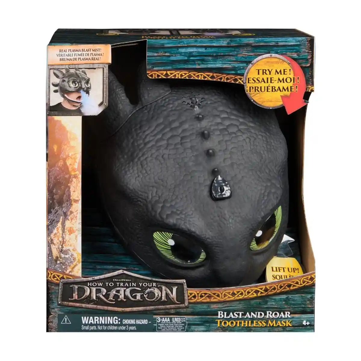 HTTY Dragon Movie Blast & Roar Toothless Mask