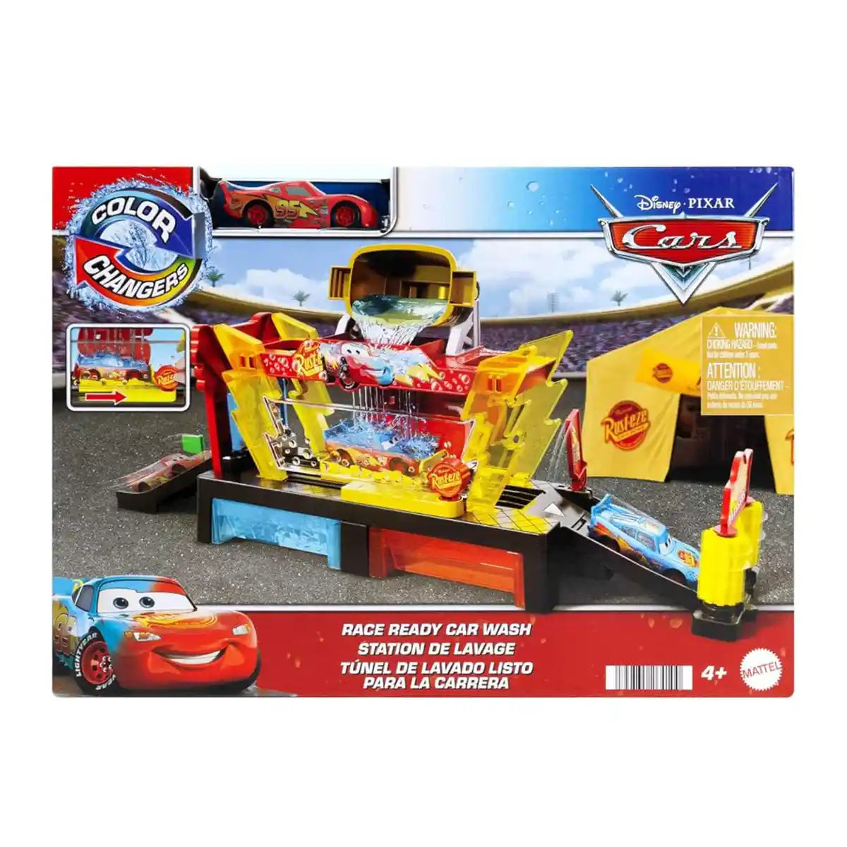 Disney and Pixar Cars Color Changers Race Ready Car Wash Playset