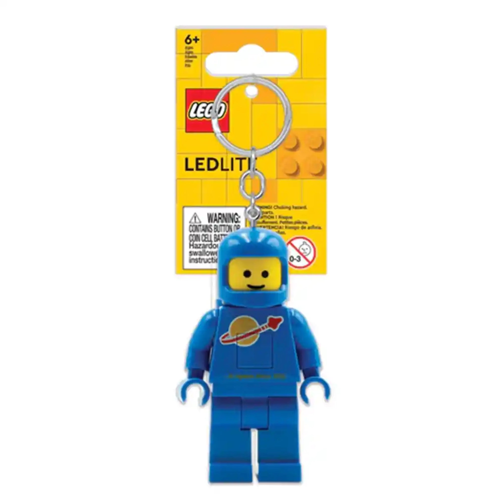 Lego IQ Minifigures Keychain Light Spaceman (Blue)