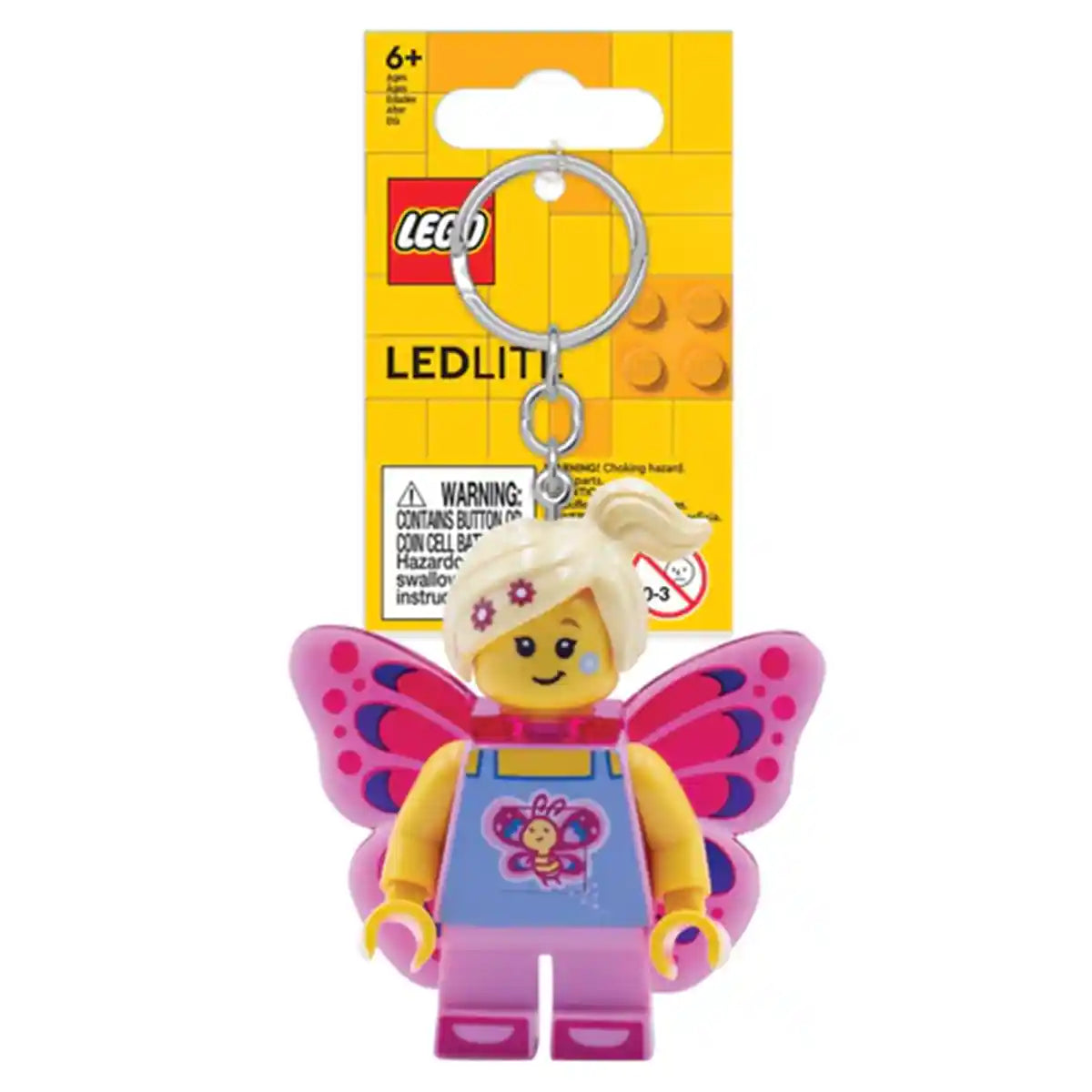 Lego IQ Minifigures Keychain Light Butterfly Girl