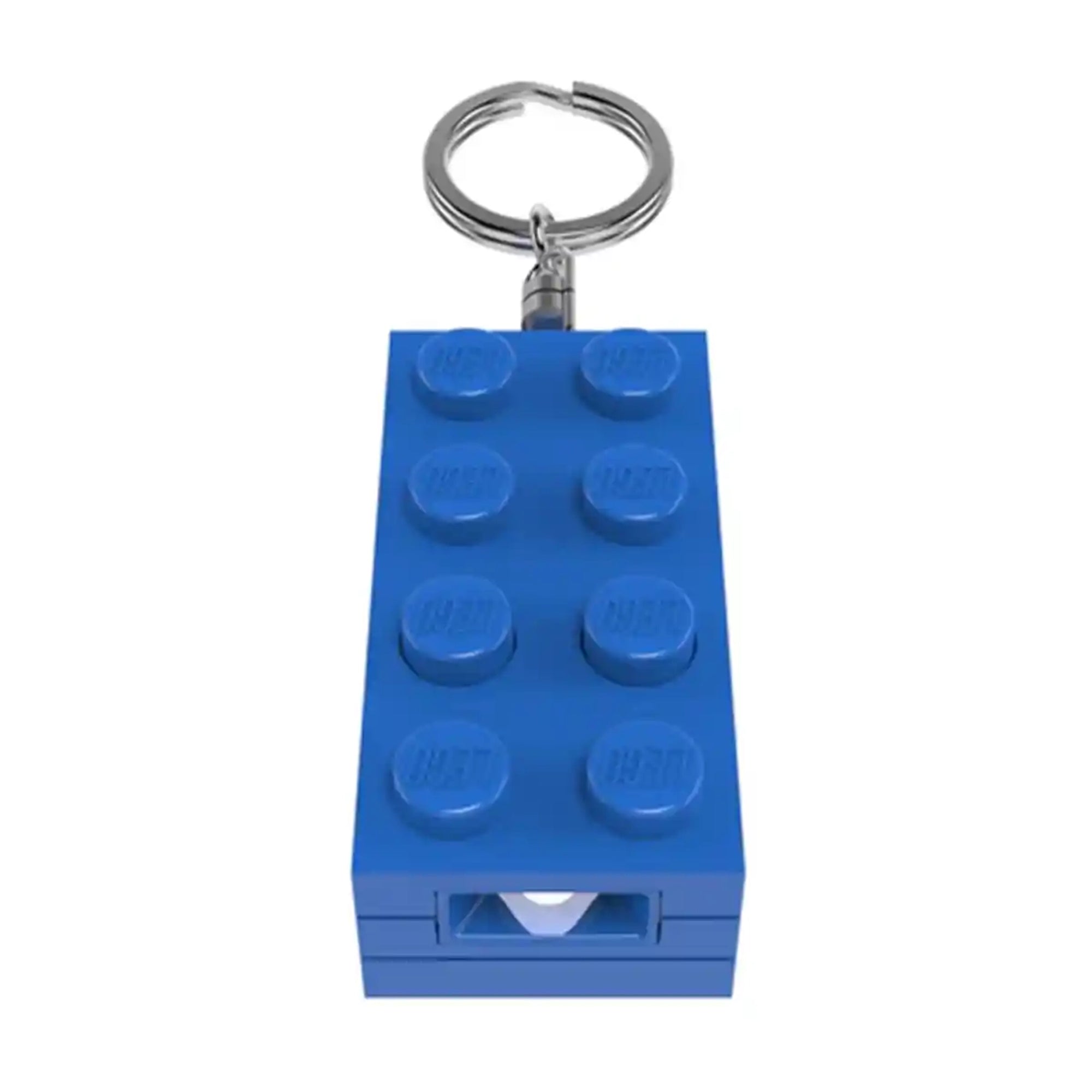 Lego IQ Minifigurines Keychain Light 2x4 Brick (Blue)