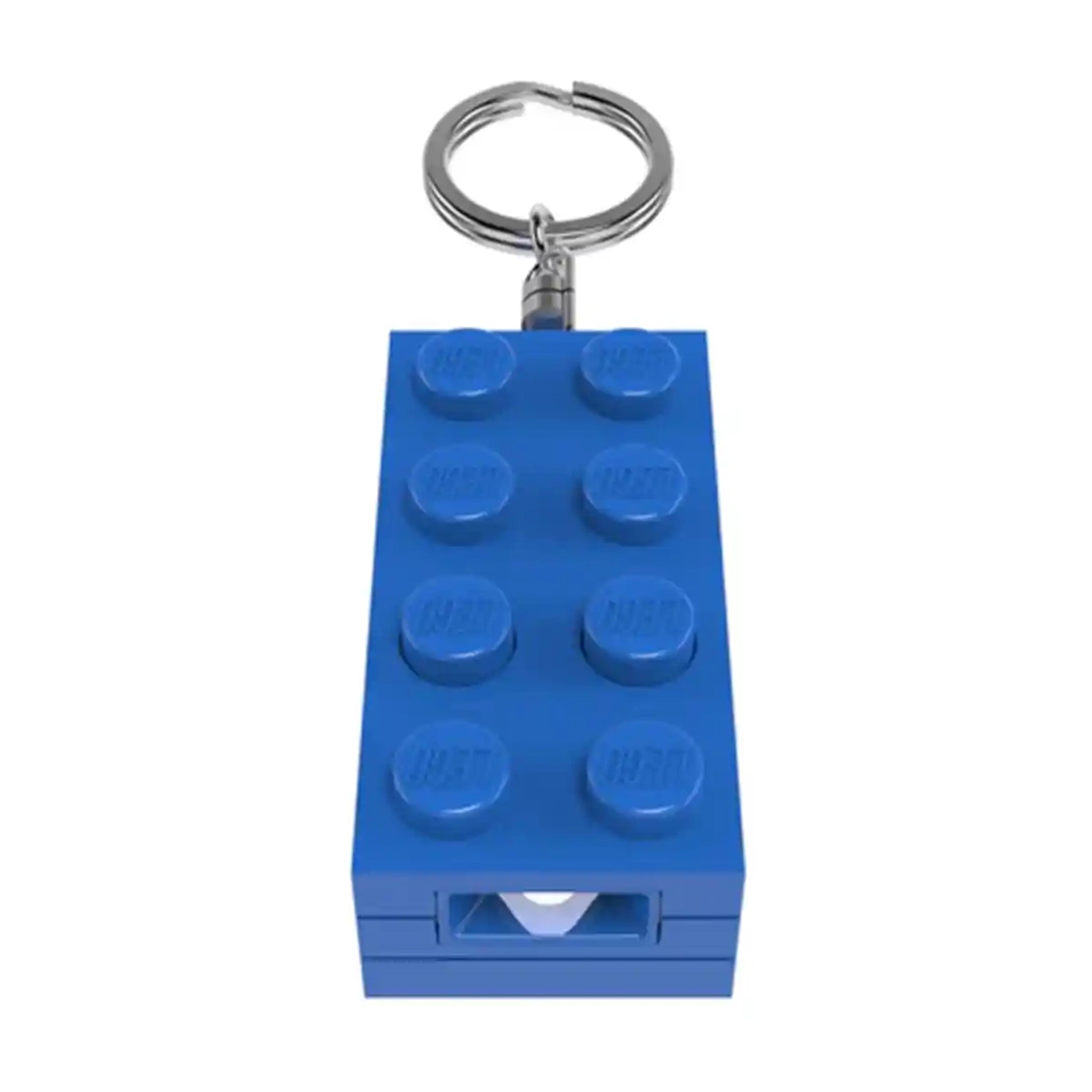 Lego IQ Minifigurines Keychain Light 2x4 Brick (Blue)