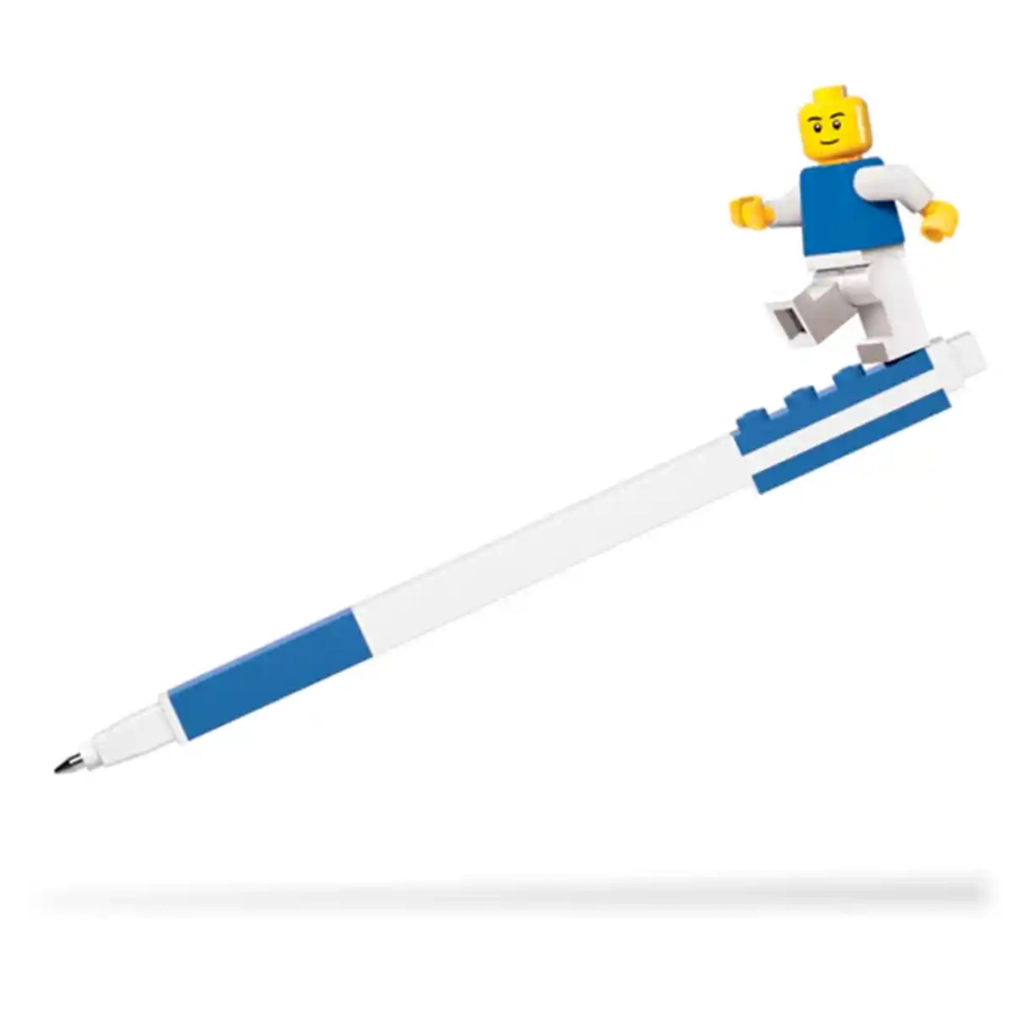 قلم جل ليجو IQ Pen Pal مع شخصية صغيرة باللون الأزرق