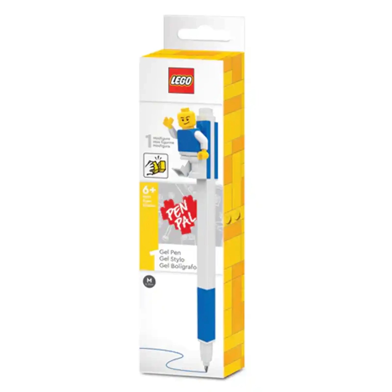 Lego IQ Pen Pal Gel Pen w/ Minifigure Blue