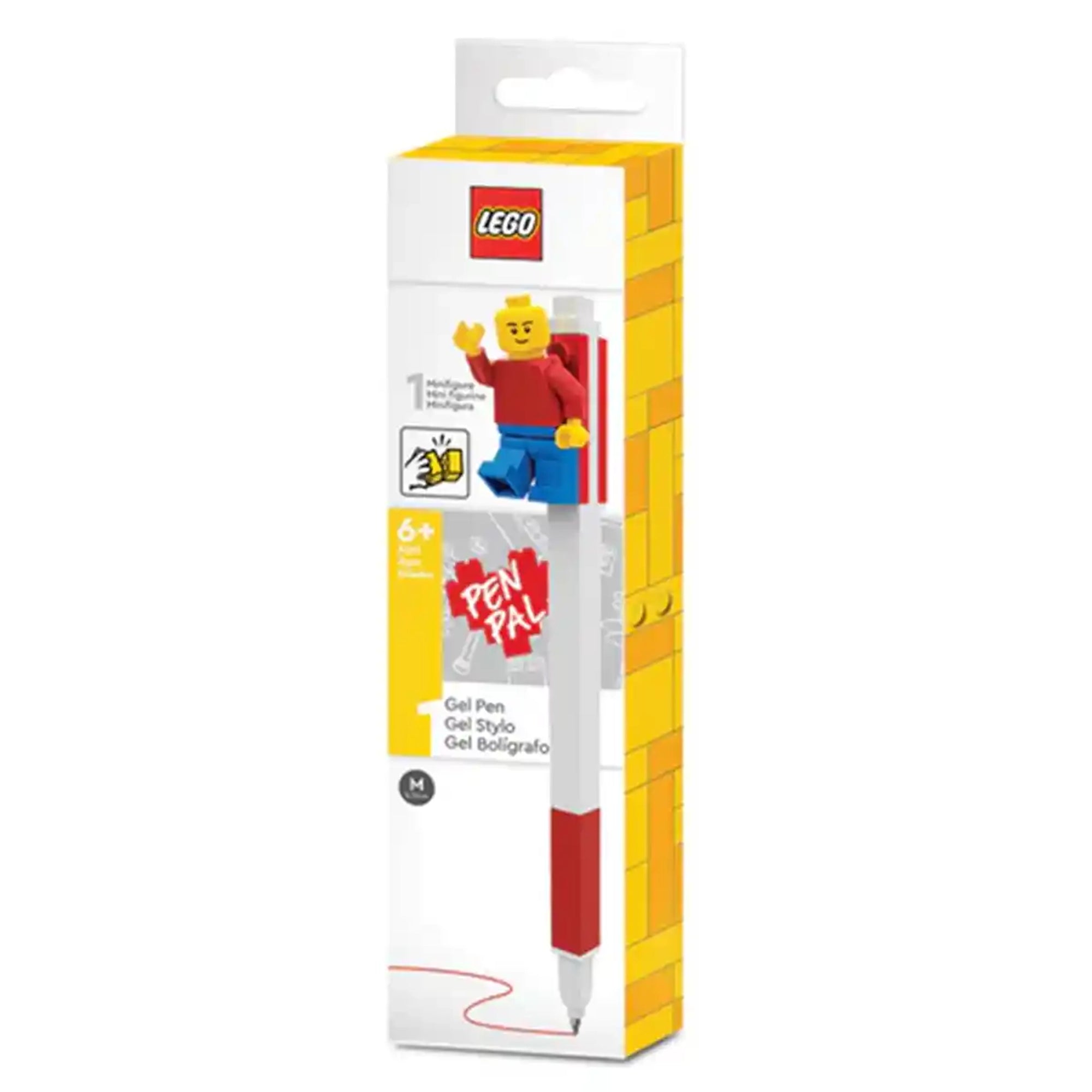 Lego IQ Pen Pal Gel Pen w/ Minifigure Red