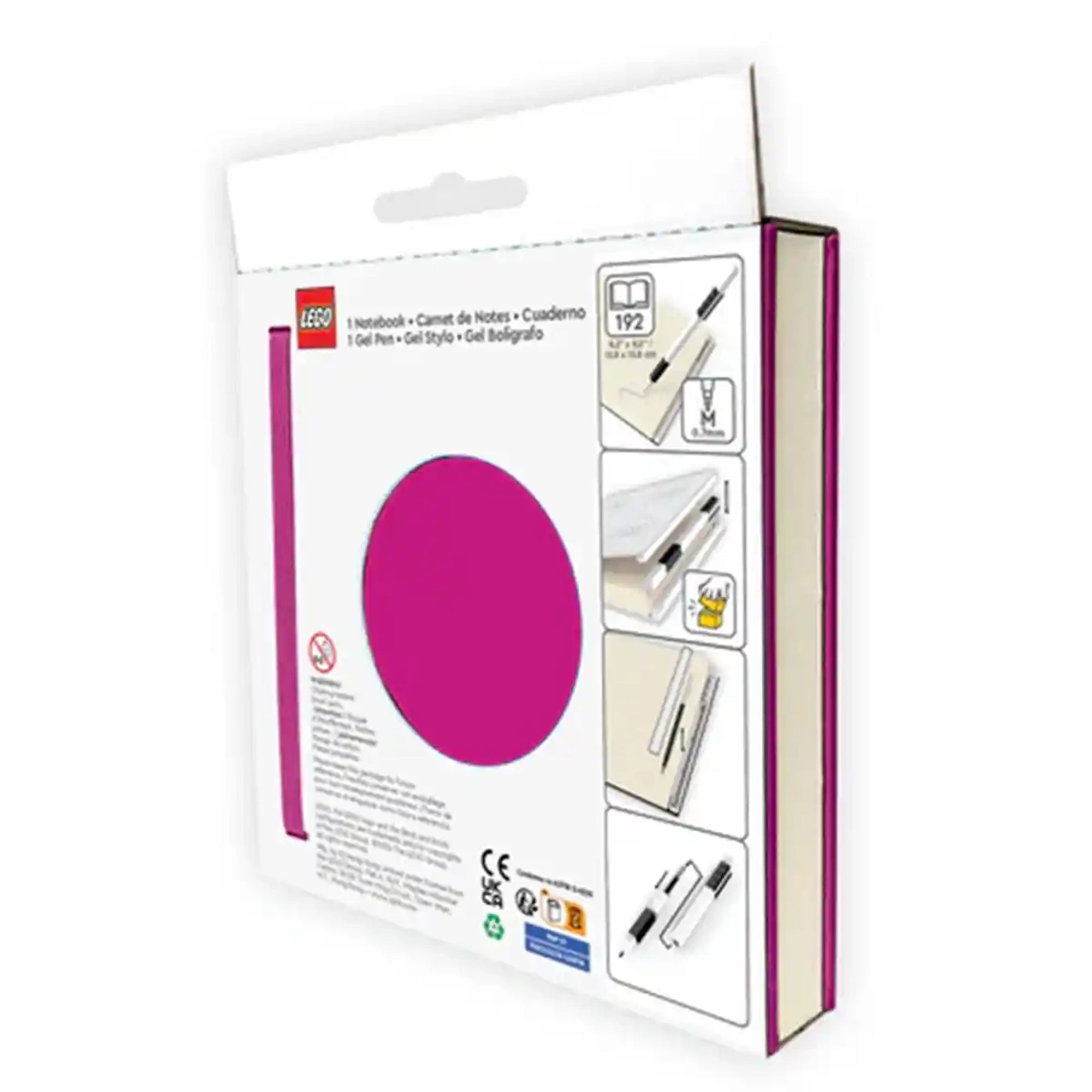 Lego IQ Locking Notebook w/ Gel Pen Violet