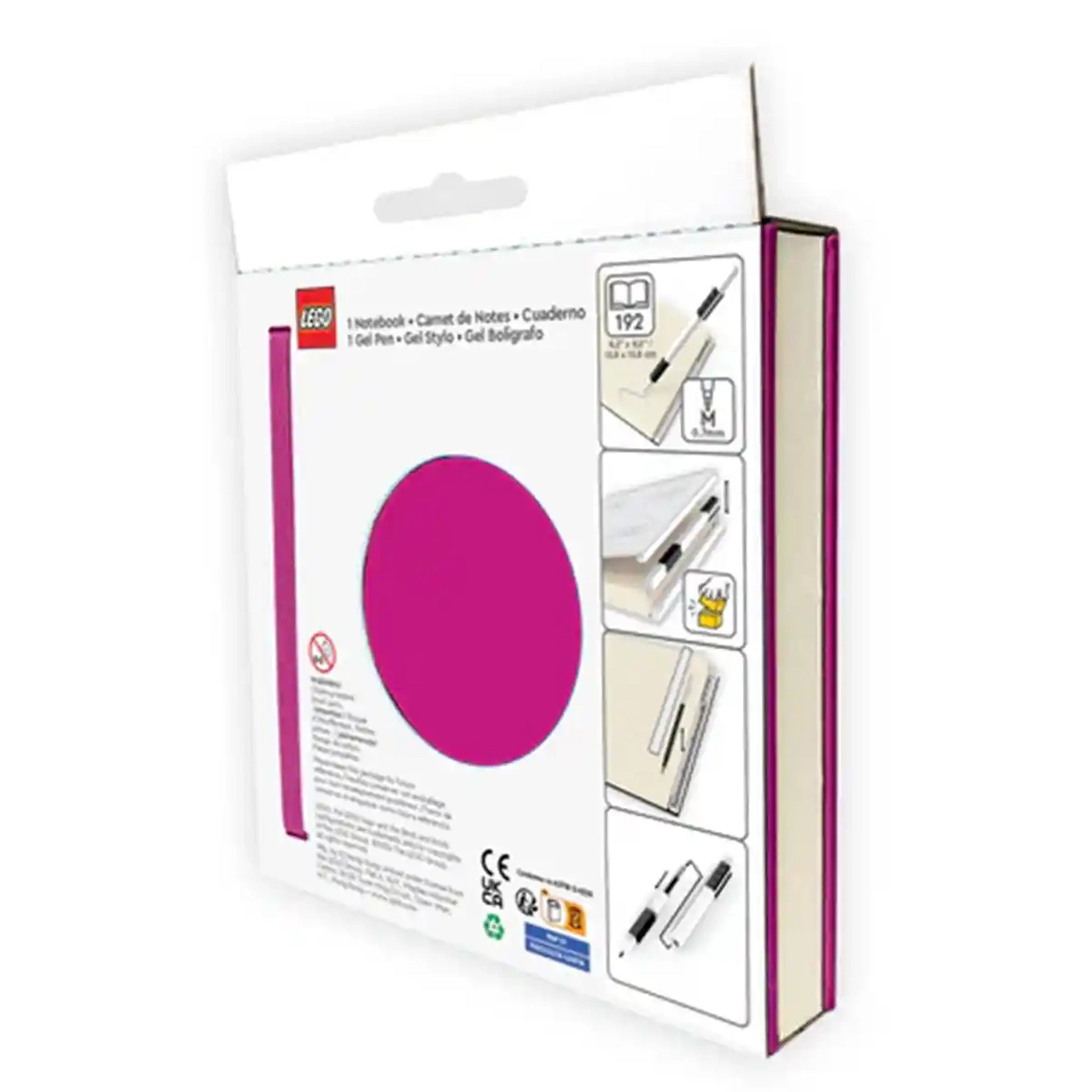 Lego IQ Locking Notebook w/ Gel Pen Violet