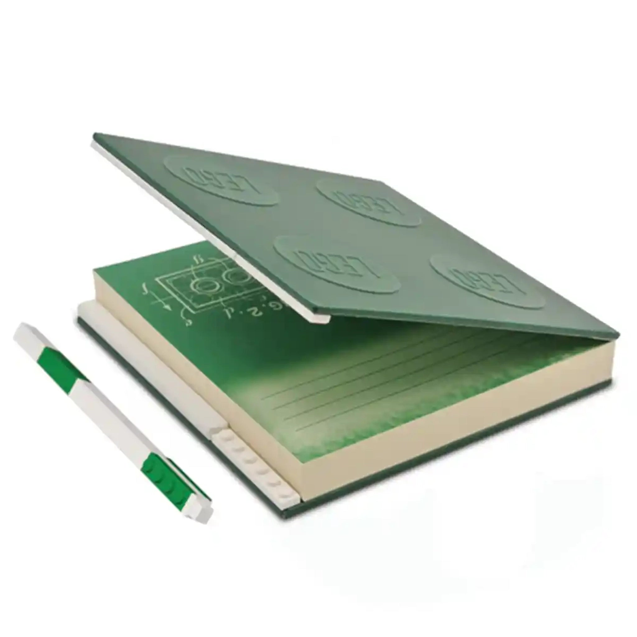 Lego IQ Locking Notebook w/ Gel Pen Green