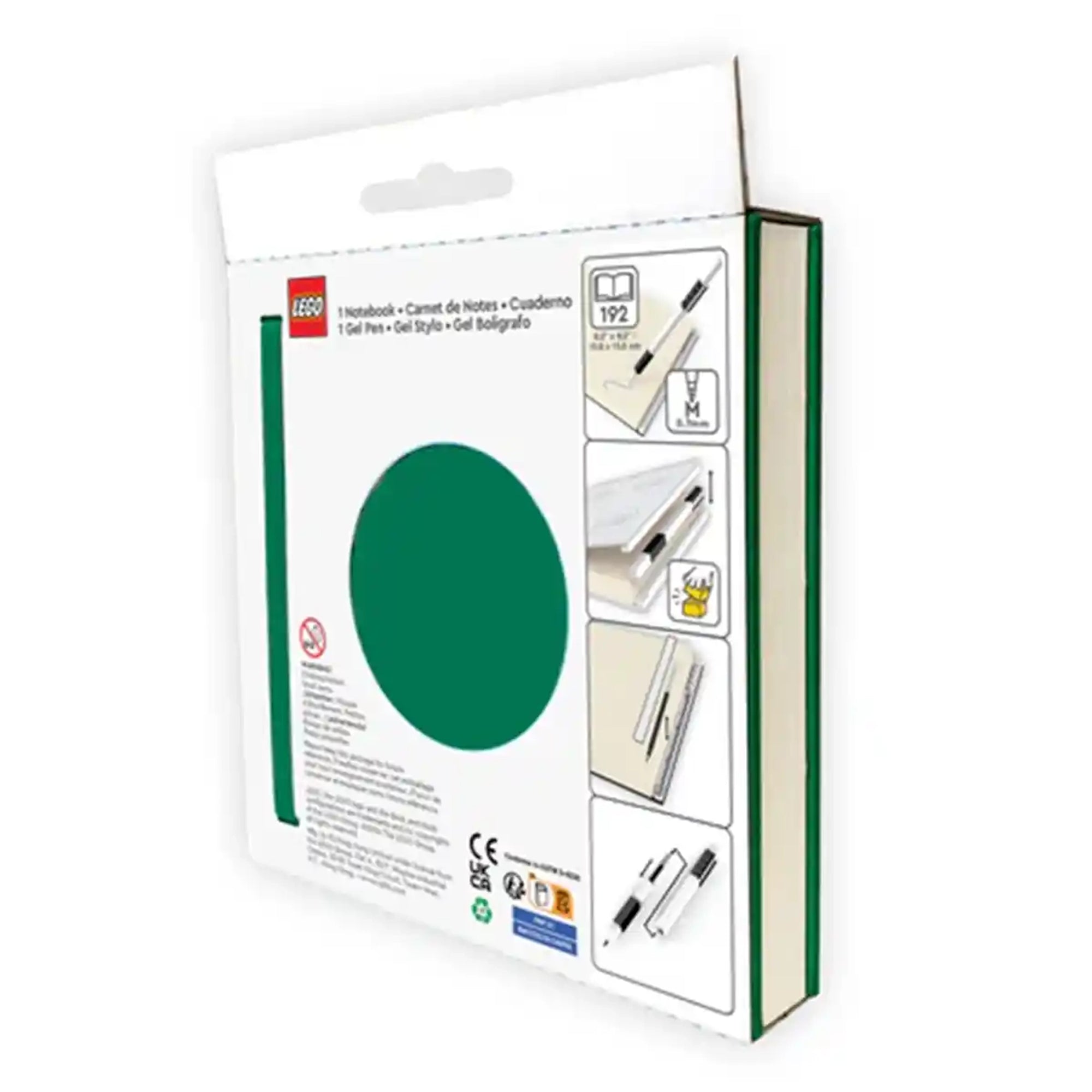 Lego IQ Locking Notebook w/ Gel Pen Green