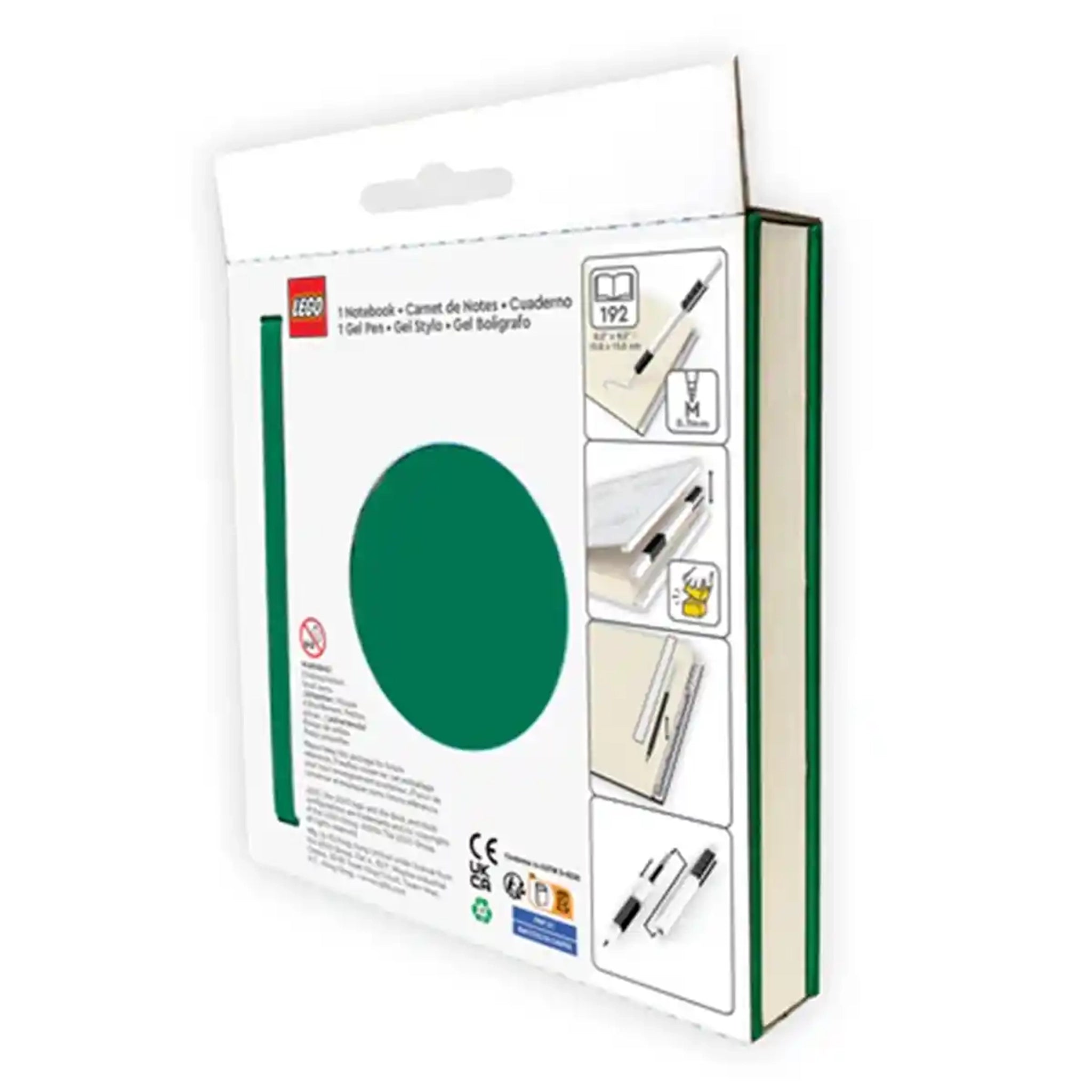 Lego IQ Locking Notebook w/ Gel Pen Green