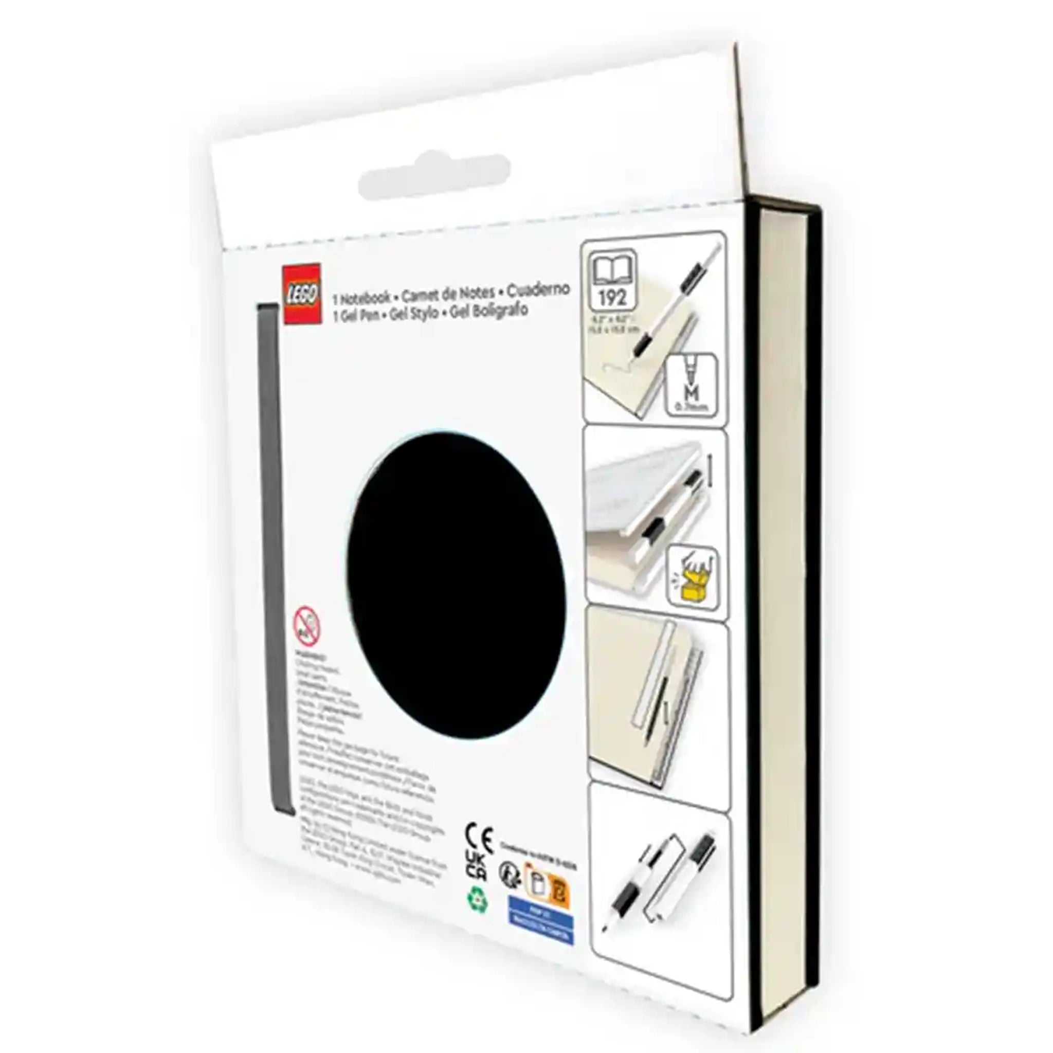 Lego IQ Locking Notebook w/ Gel Pen Black